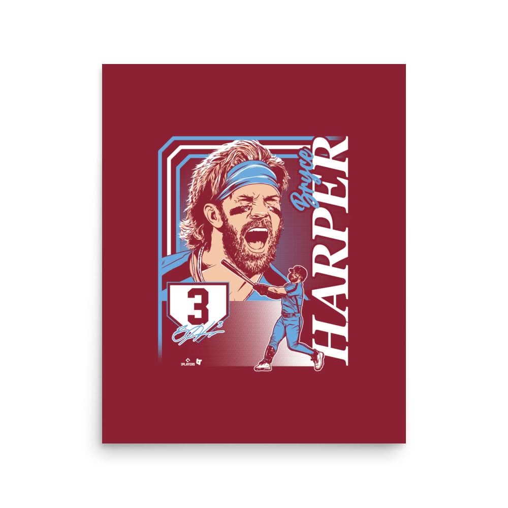 Bryce Harper: Collage Frame Art Print 1
