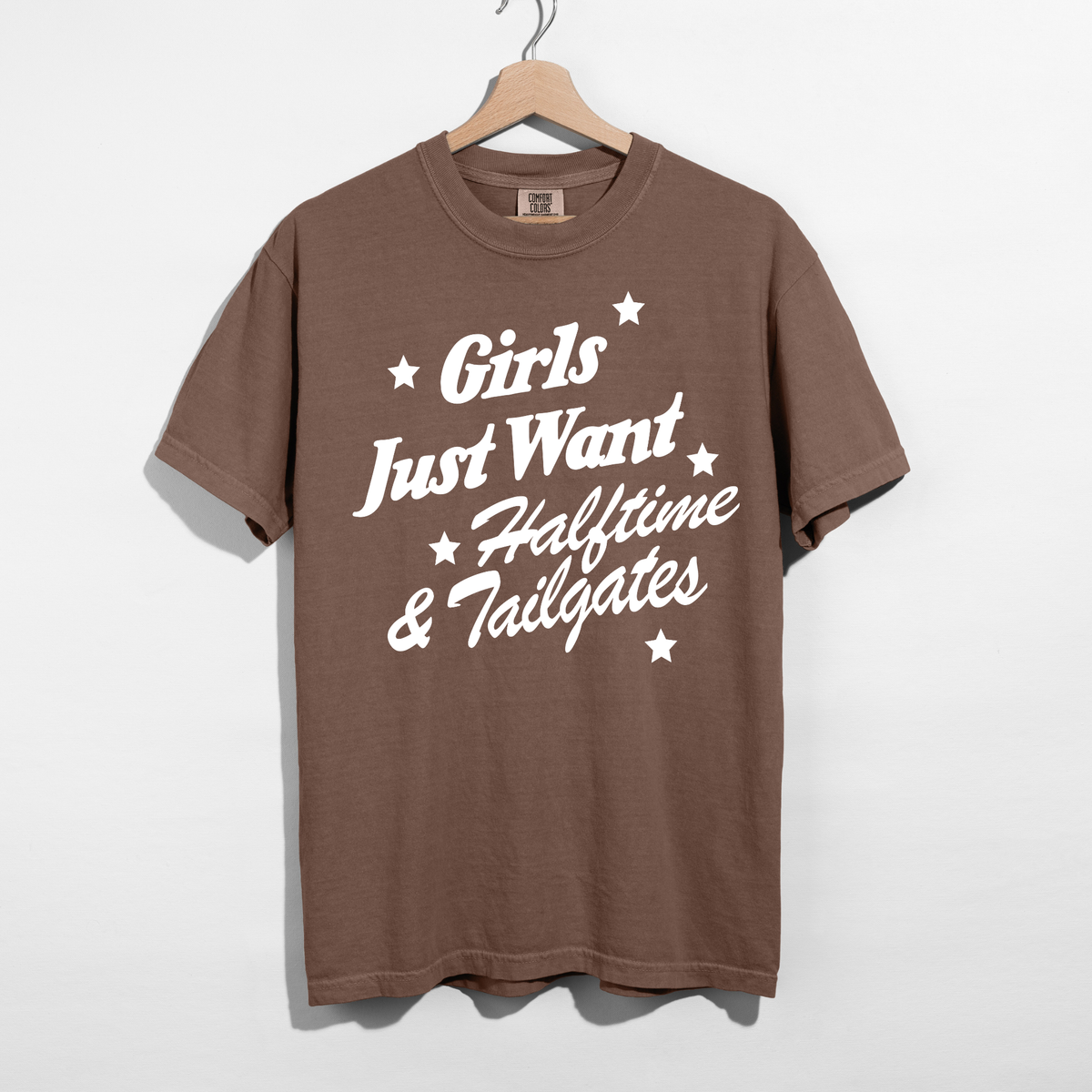 Girls Just Want Halftime & Tailgates Graphic Tee | Football Game Day Shirt 6