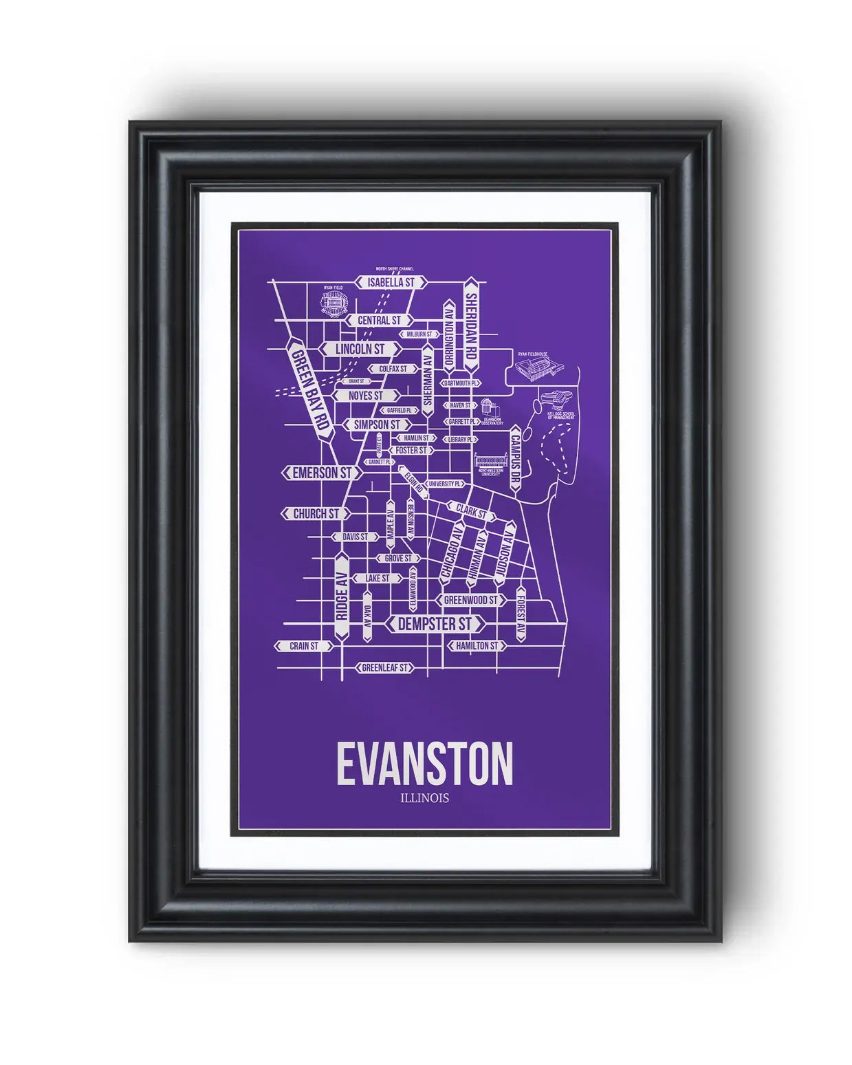 Evanston, Illinois street map 13