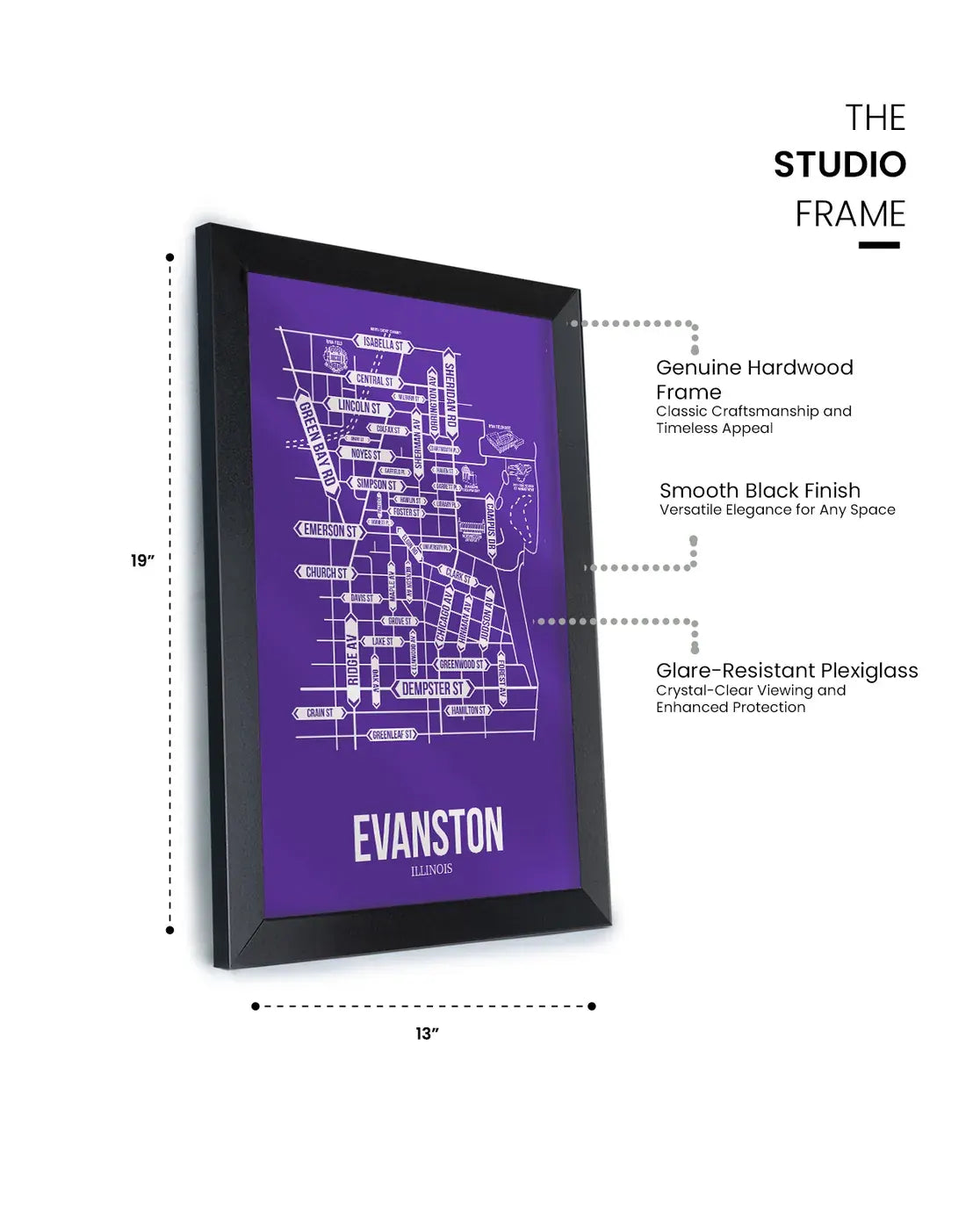 Evanston, Illinois street map 11