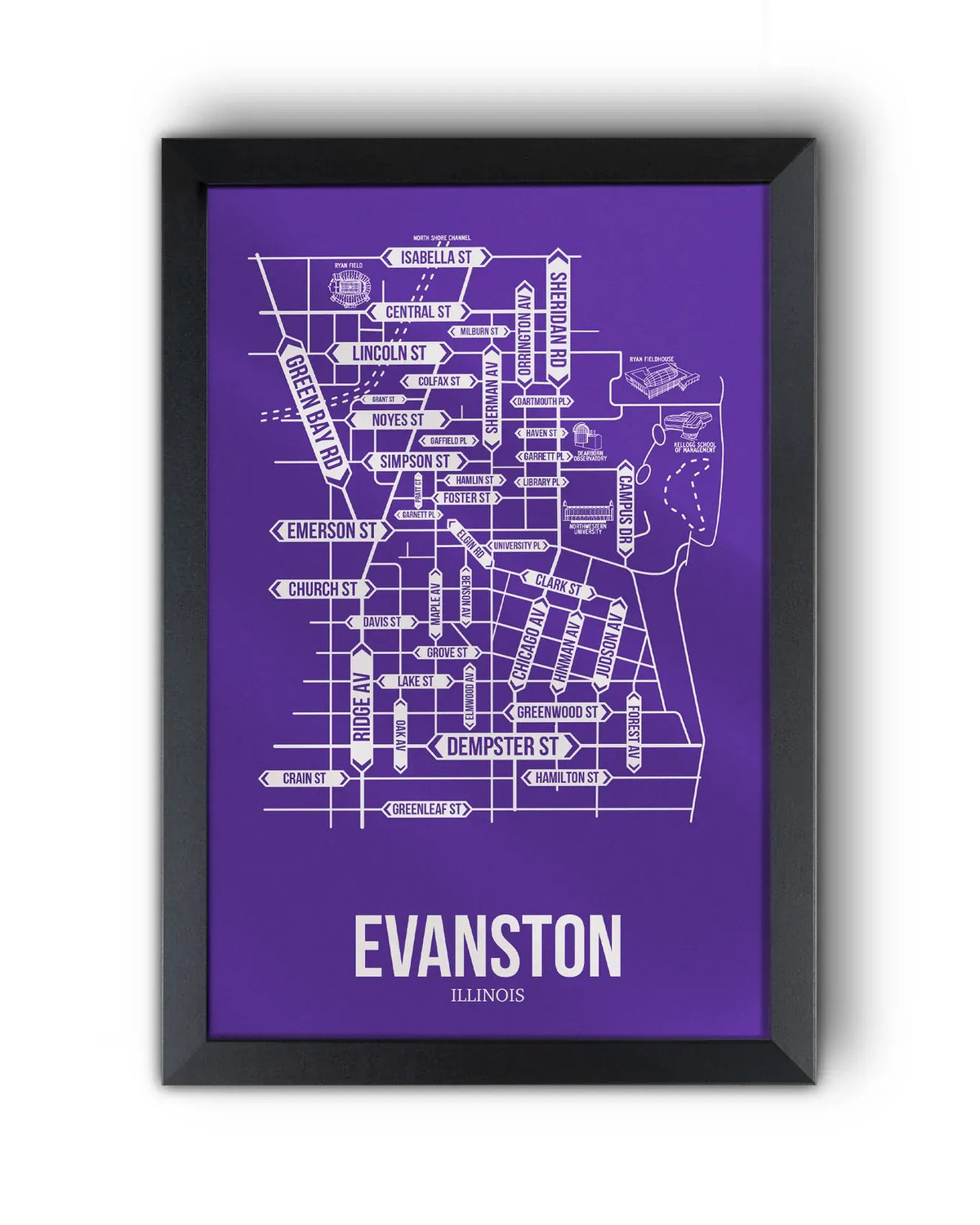 Evanston, Illinois street map 10