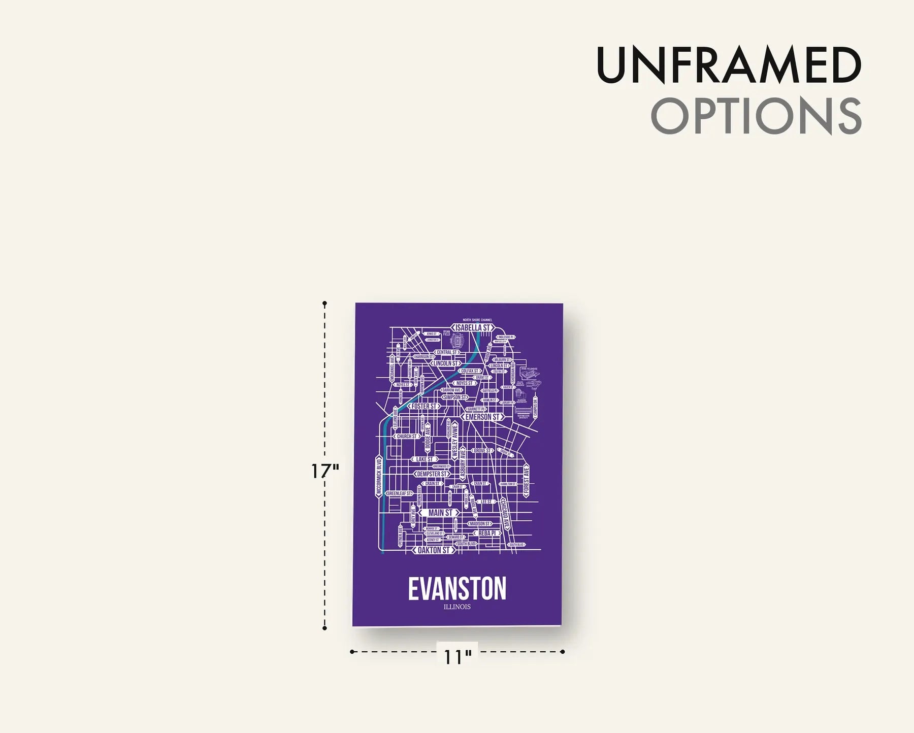 Evanston, Illinois street map 17