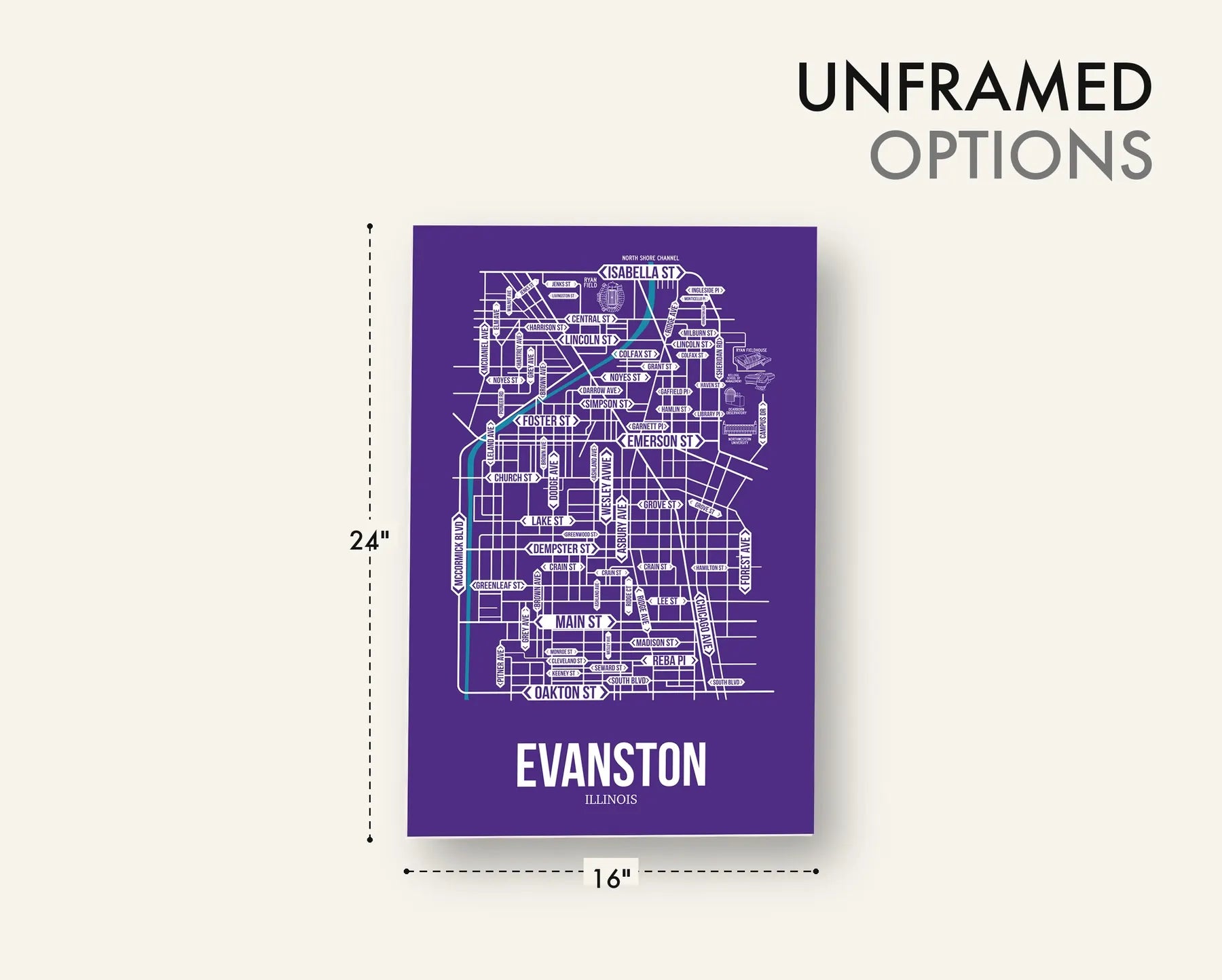 Evanston, Illinois street map 18