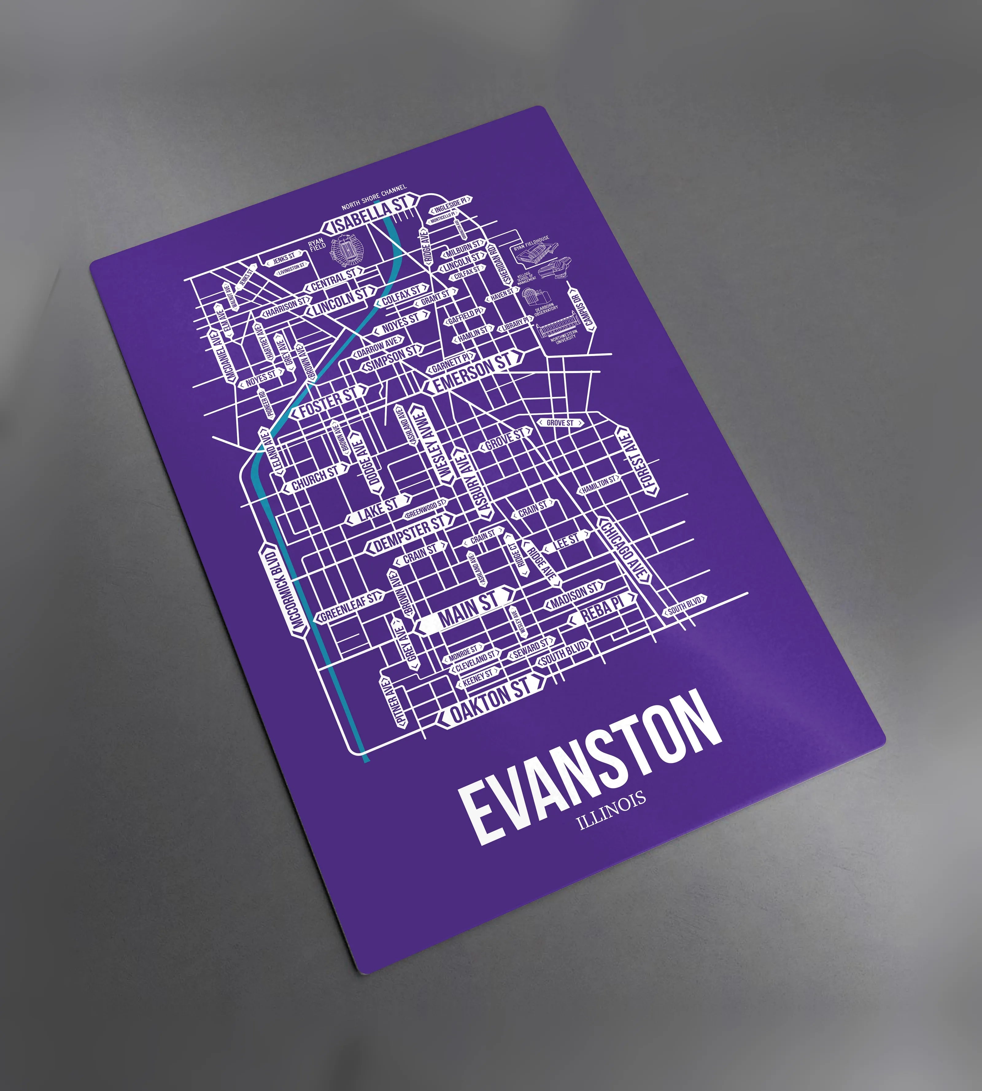 Evanston, Illinois street map 2