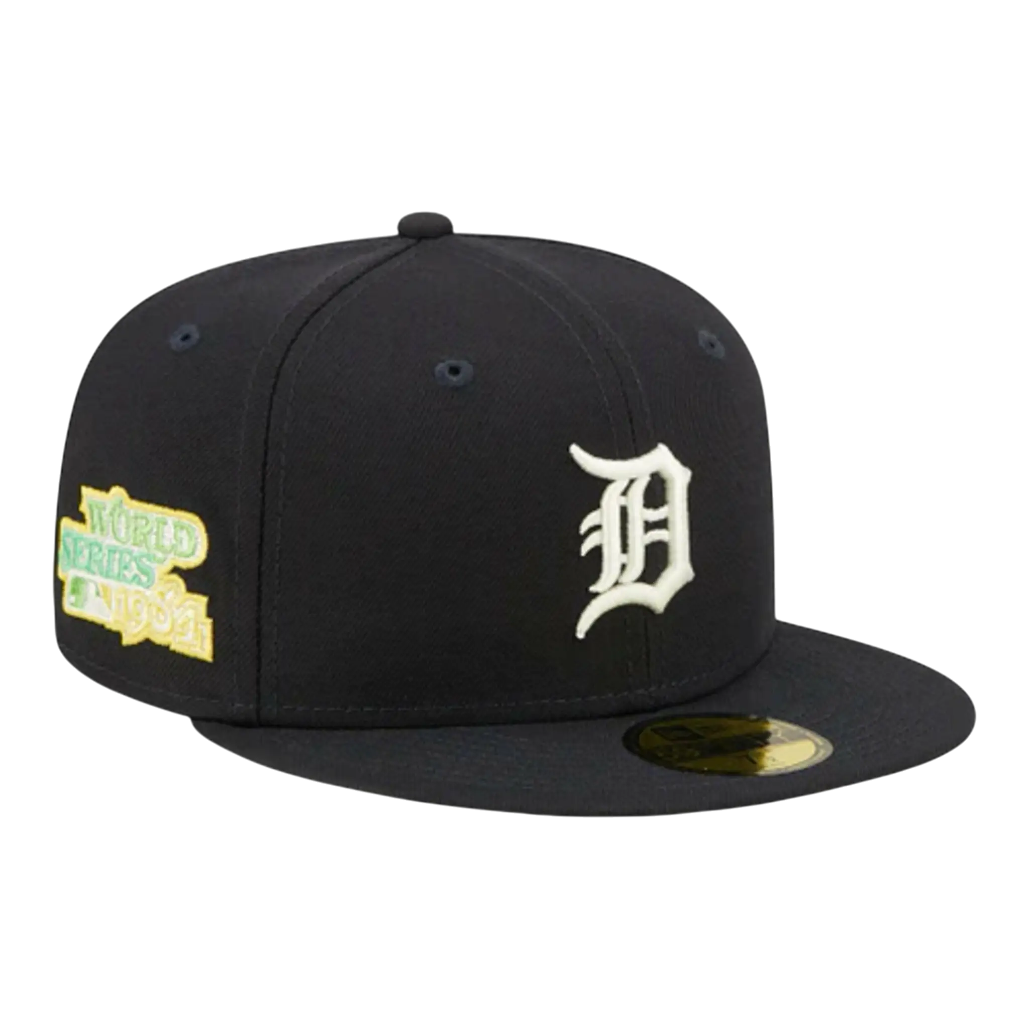 New Era 59Fifty Detroit Tigers Citrus Pop Fitted Hat Navy/Green 1