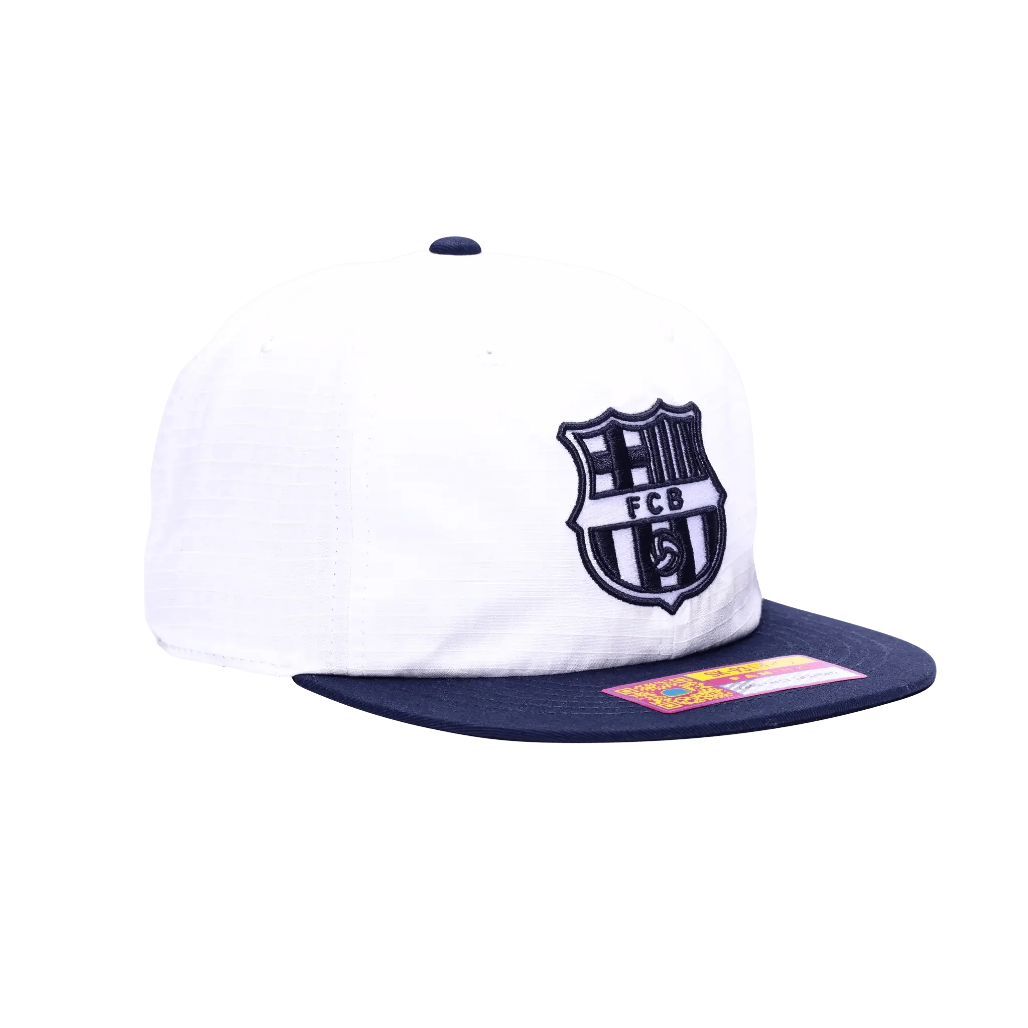 Fan Ink Collection Barcelona Swingman Wax Snapback Hat 3