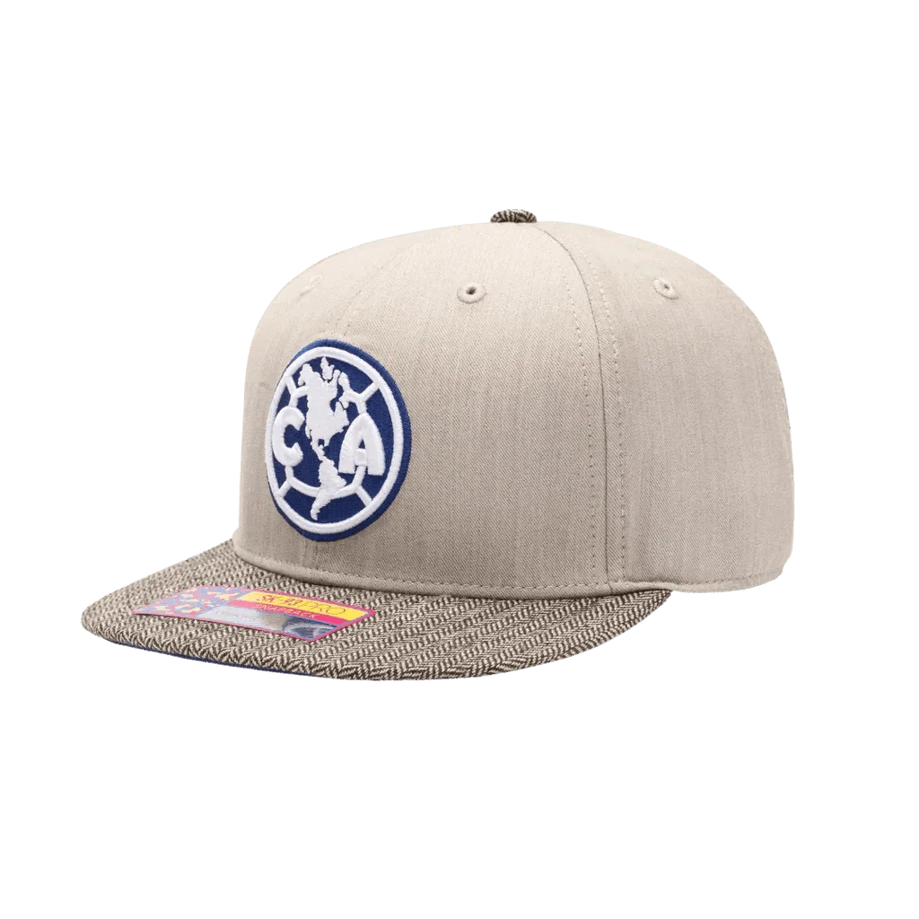 Fan Ink Collection Club America Snapback Hat - Beige 2