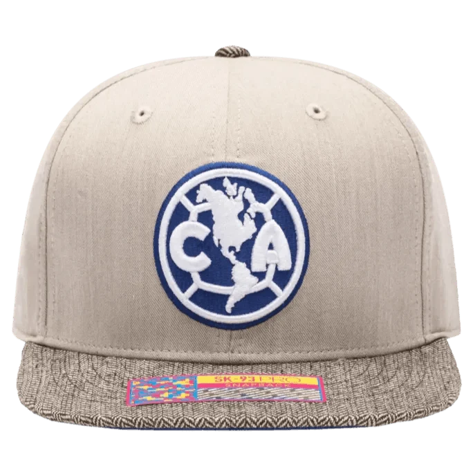 Fan Ink Collection Club America Snapback Hat - Beige 1