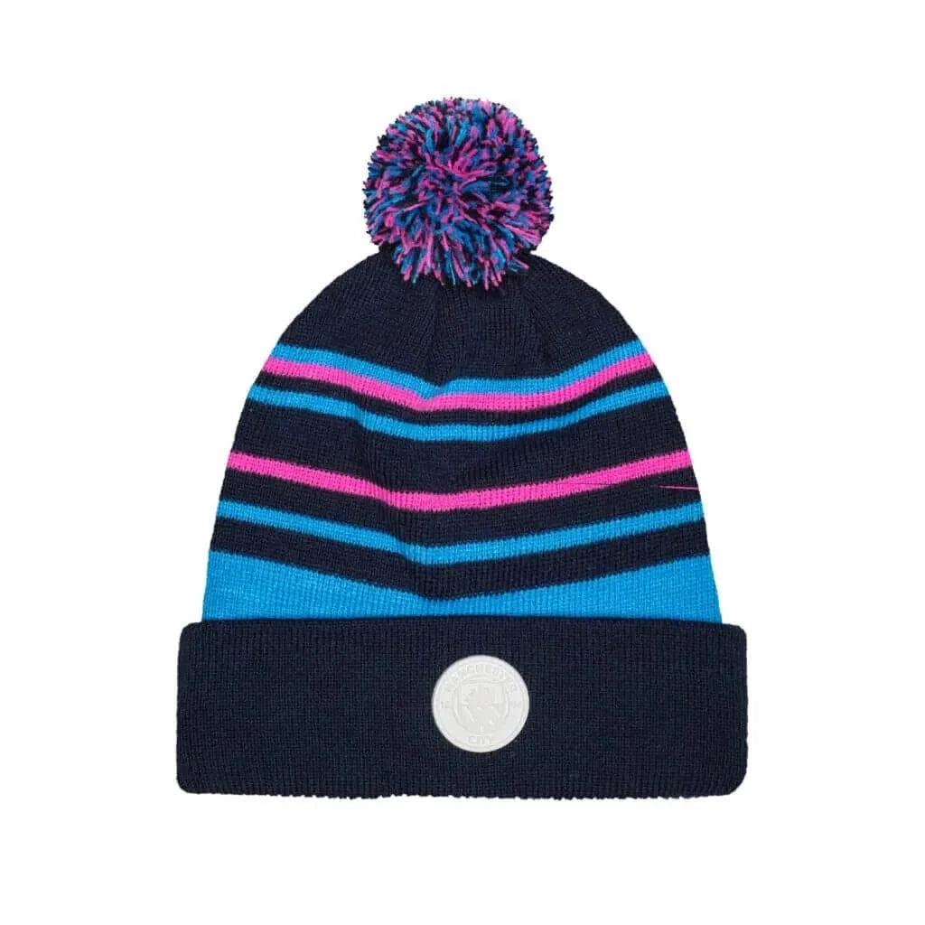 Fan Ink Collection Club Manchester City Casual Pom Beanie 2