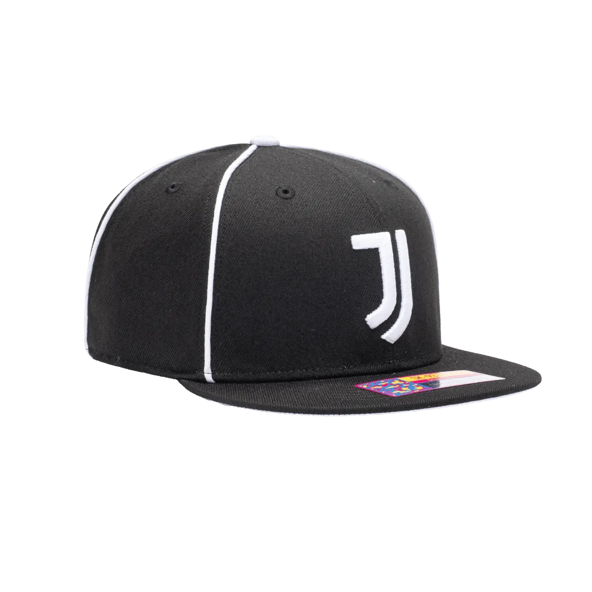 Fan Ink Collection Juventus Cali Night Snapback Hat - Black-White 4