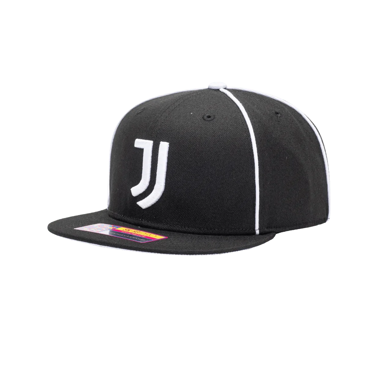 Fan Ink Collection Juventus Cali Night Snapback Hat - Black-White 3