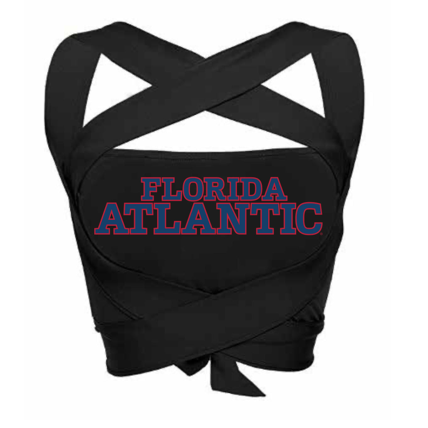 Florida Atlantic Owls Black Multi Way Bandeau Top | lojobands 4