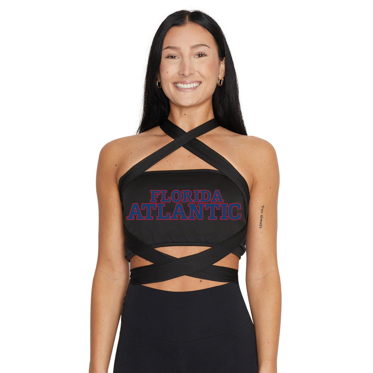 Florida Atlantic Owls Black Multi Way Bandeau Top | lojobands
