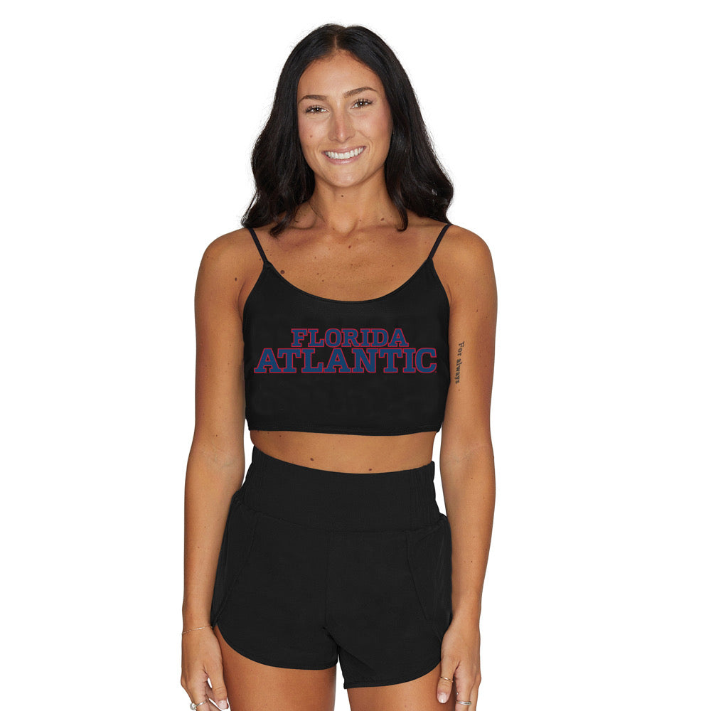 Florida Atlantic Owls Black Spaghetti Tank | lojobands