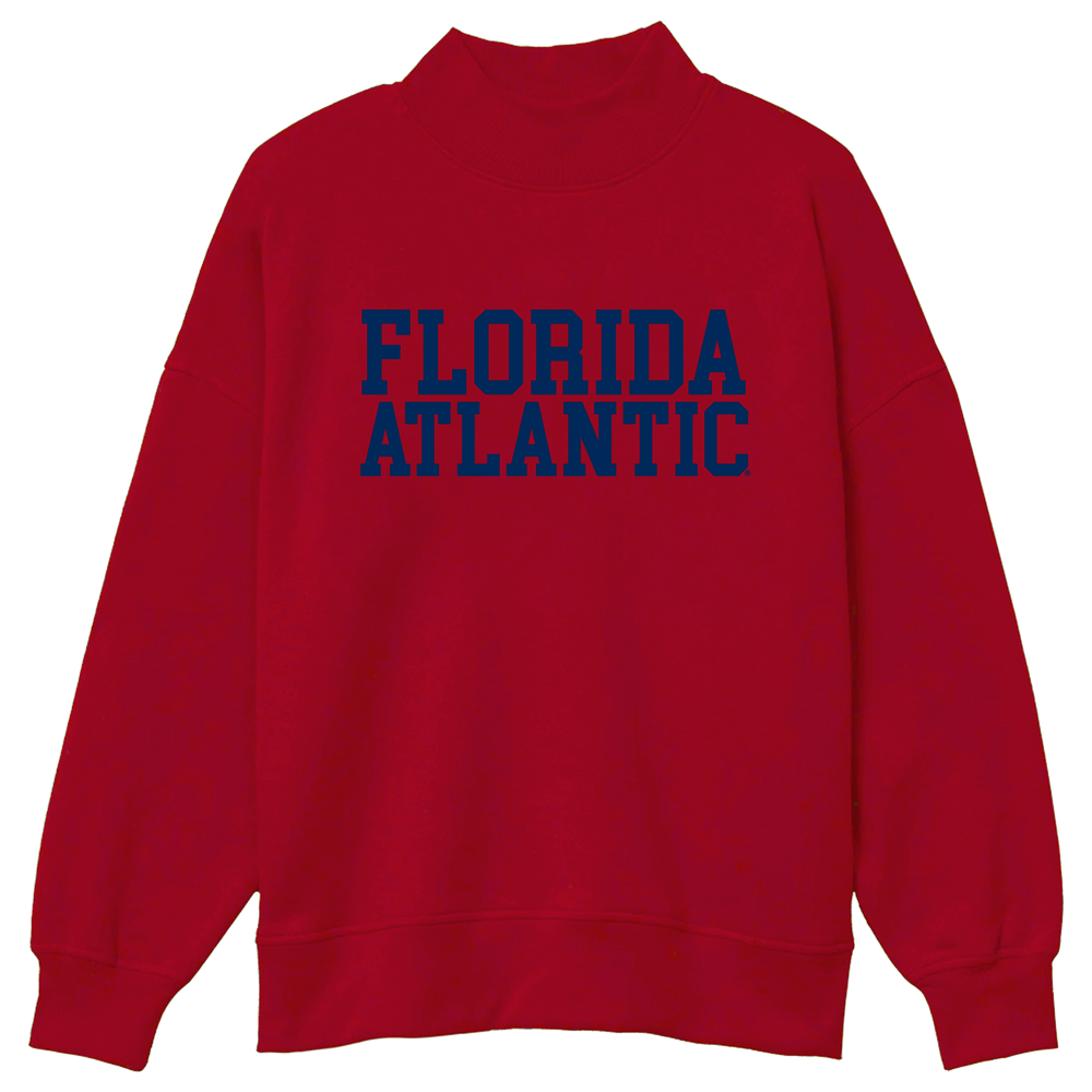 Florida Atlantic Owls Mock Neck Sweatshirt | lojobands