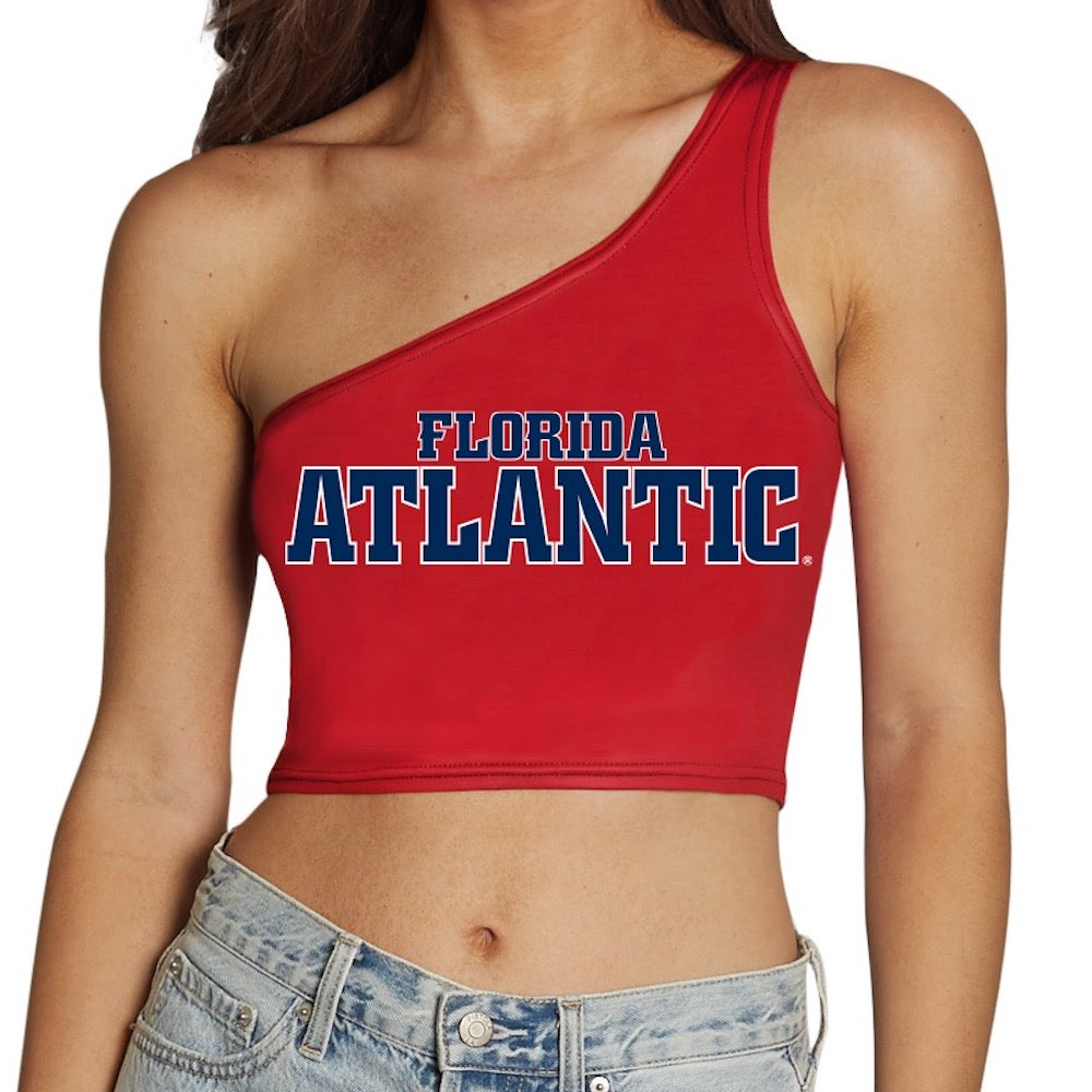 Florida Atlantic Owls Red One Shoulder Top | lojobands