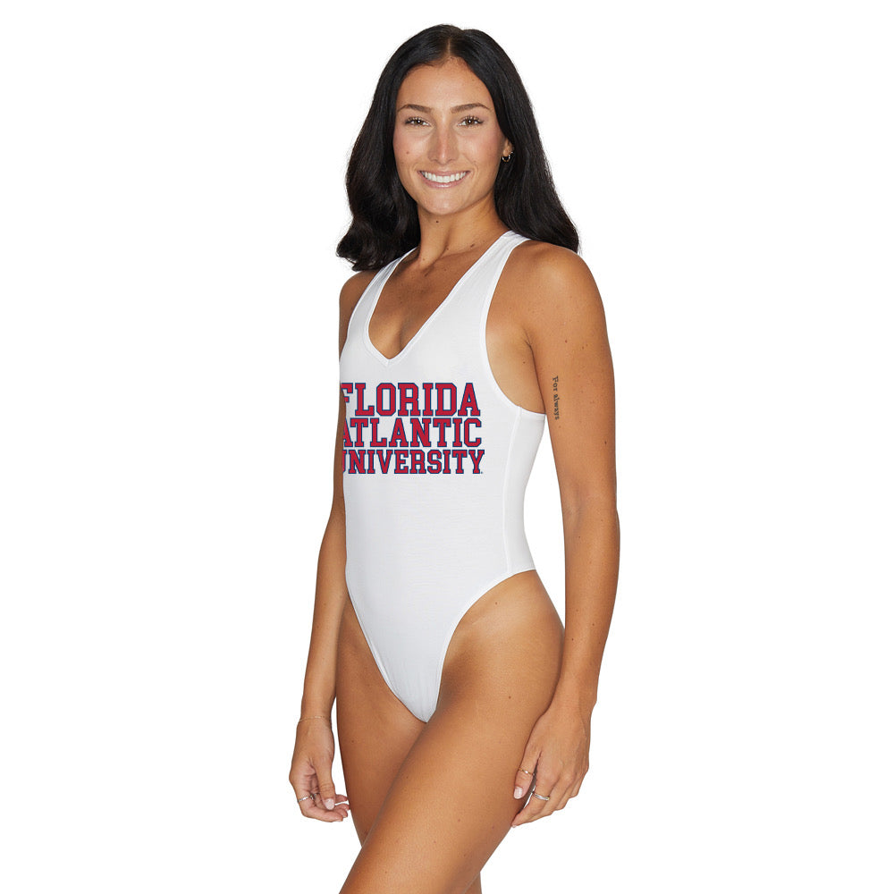 Florida Atlantic Owls White Bodysuit | lojobands 3
