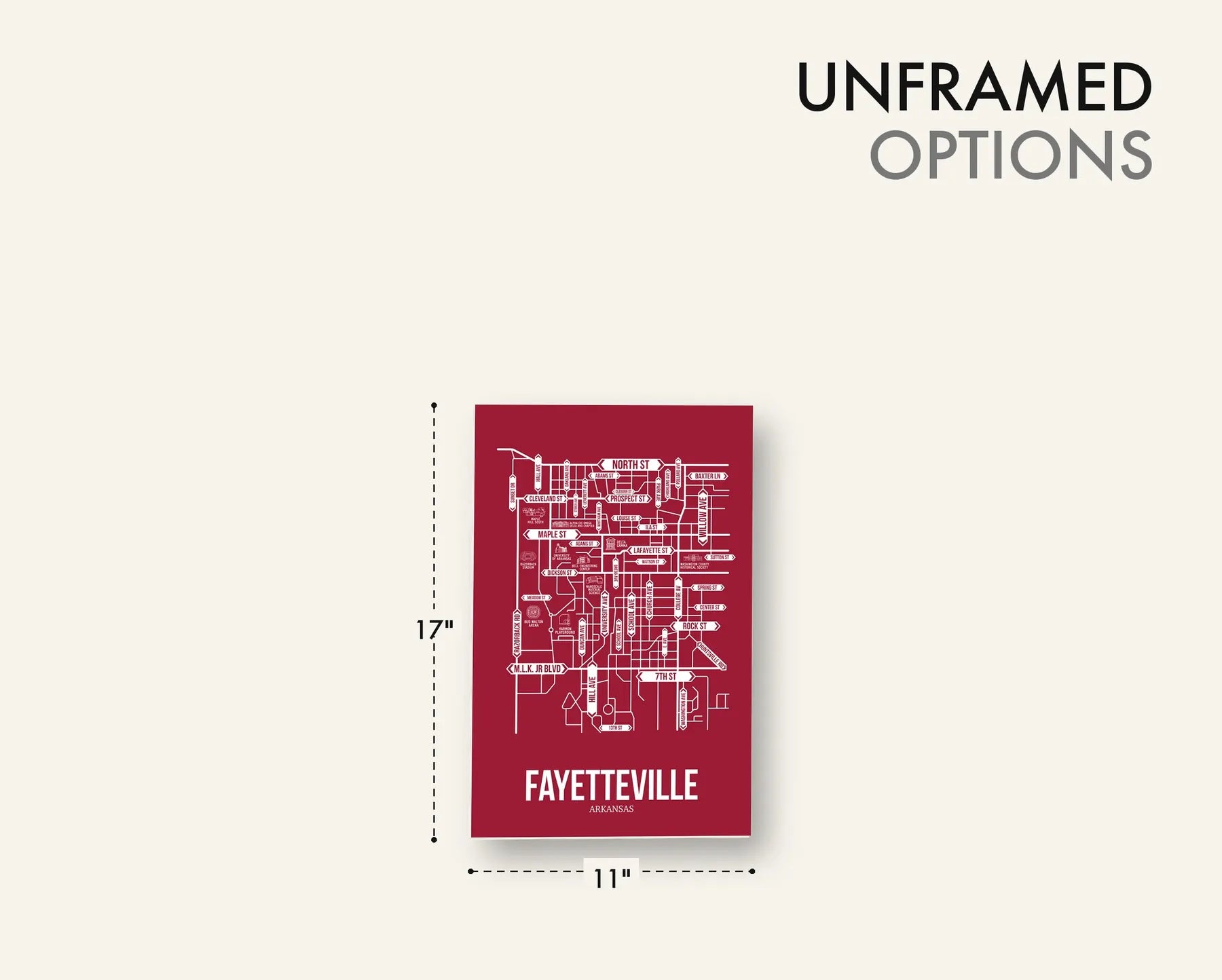 Fayetteville, Arkansas street map 11