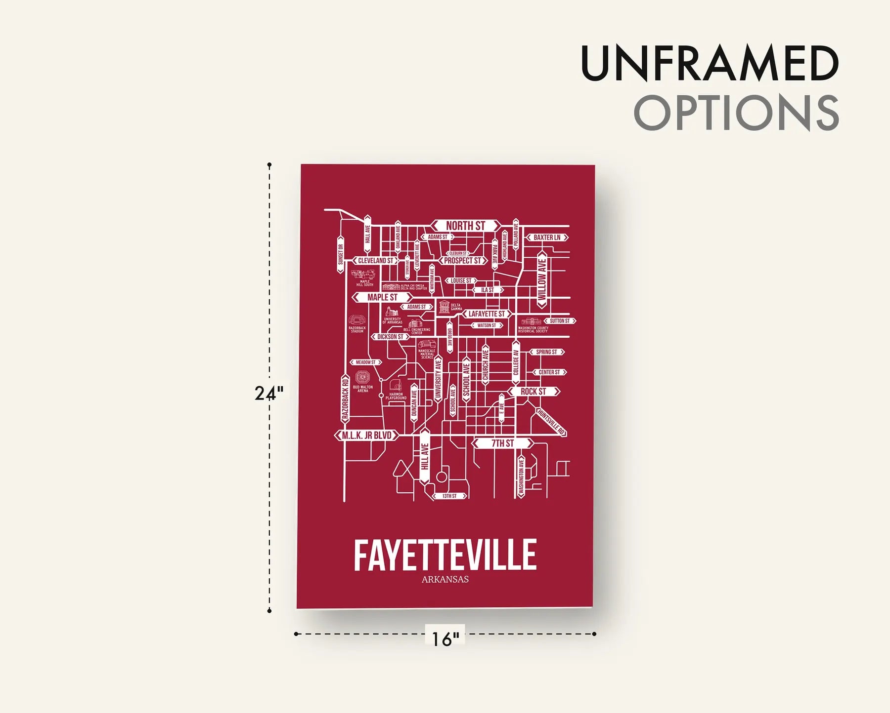 Fayetteville, Arkansas street map 12