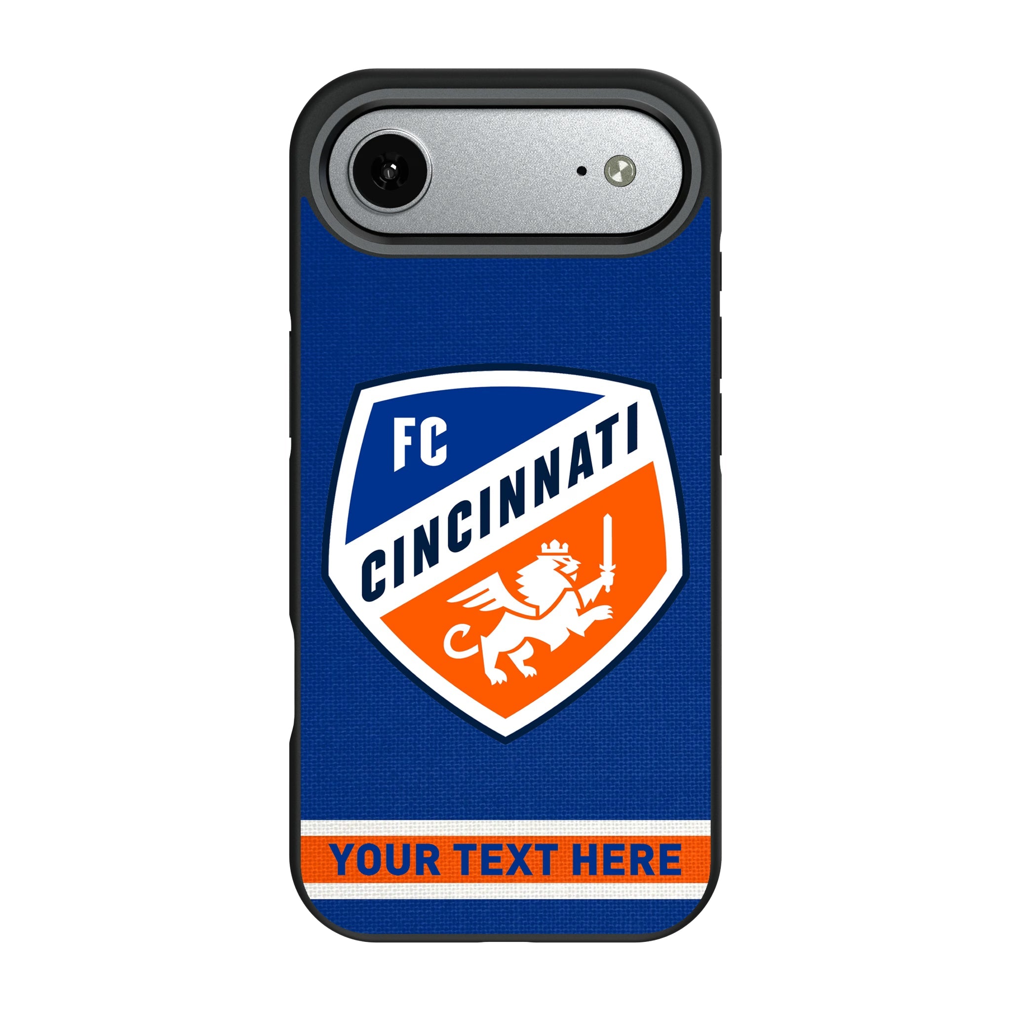 FC Cincinnati Personalized Stripe Bump Phone Case for Apple iPhone 9