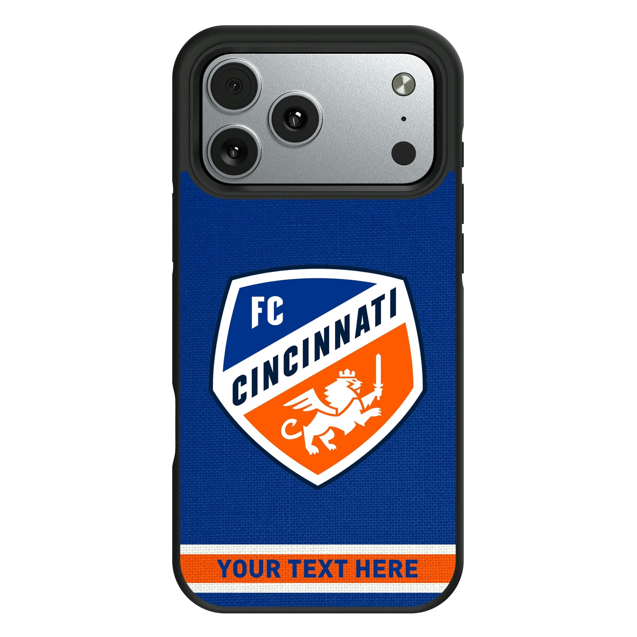 FC Cincinnati Personalized Stripe Bump Phone Case for Apple iPhone 11