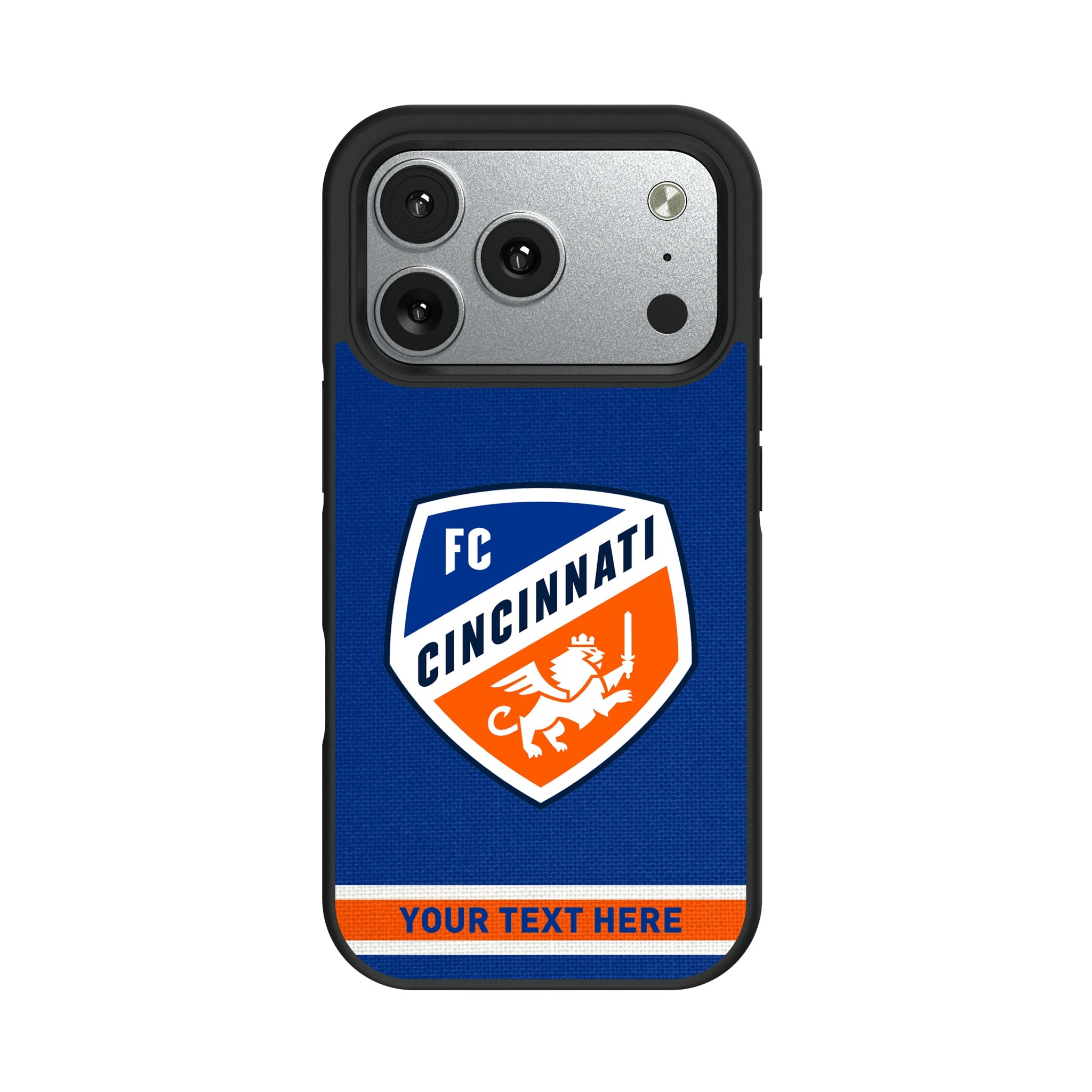 FC Cincinnati Personalized Stripe Bump Phone Case for Apple iPhone 10
