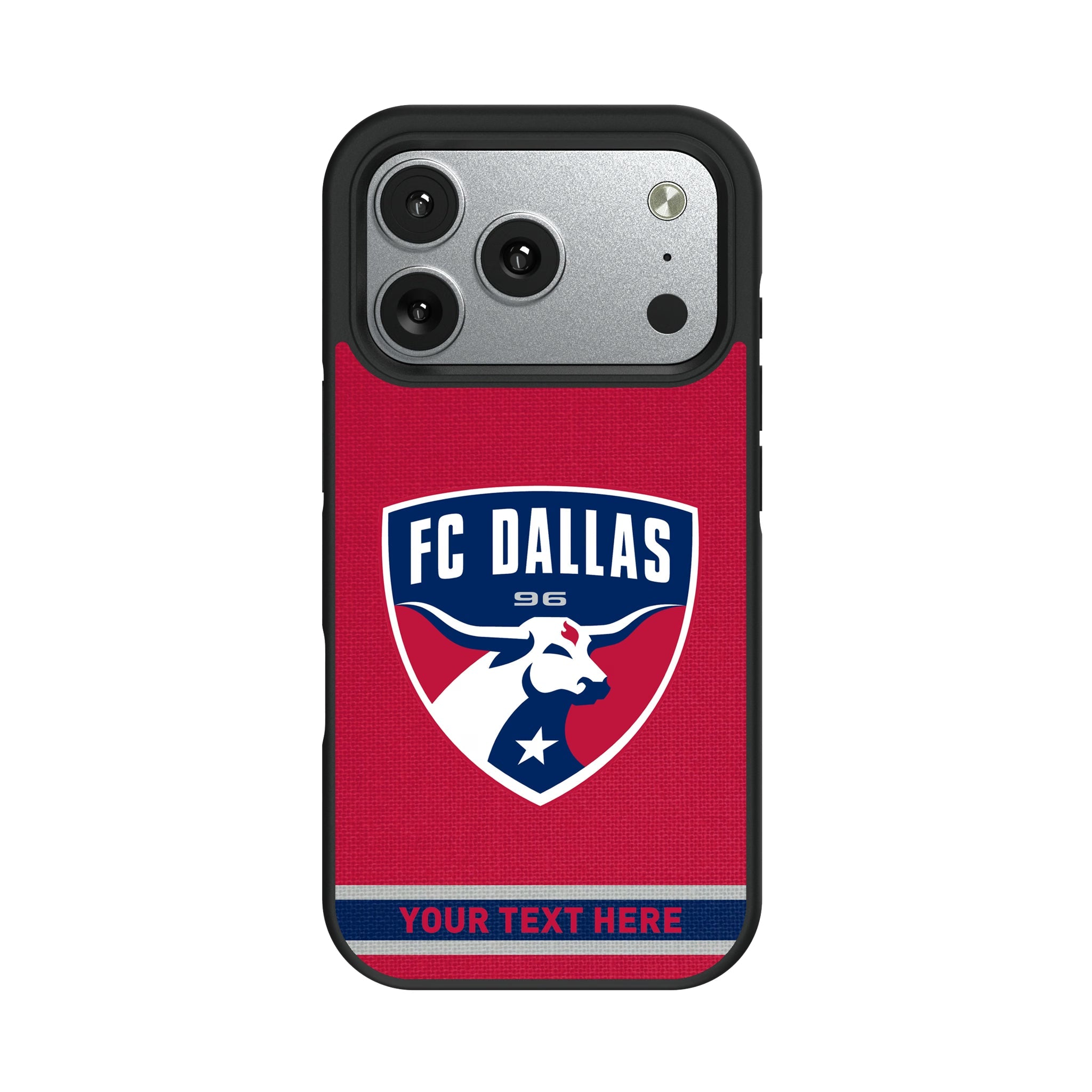 FC Dallas Personalized Stripe Bump Phone Case for Apple iPhone 11