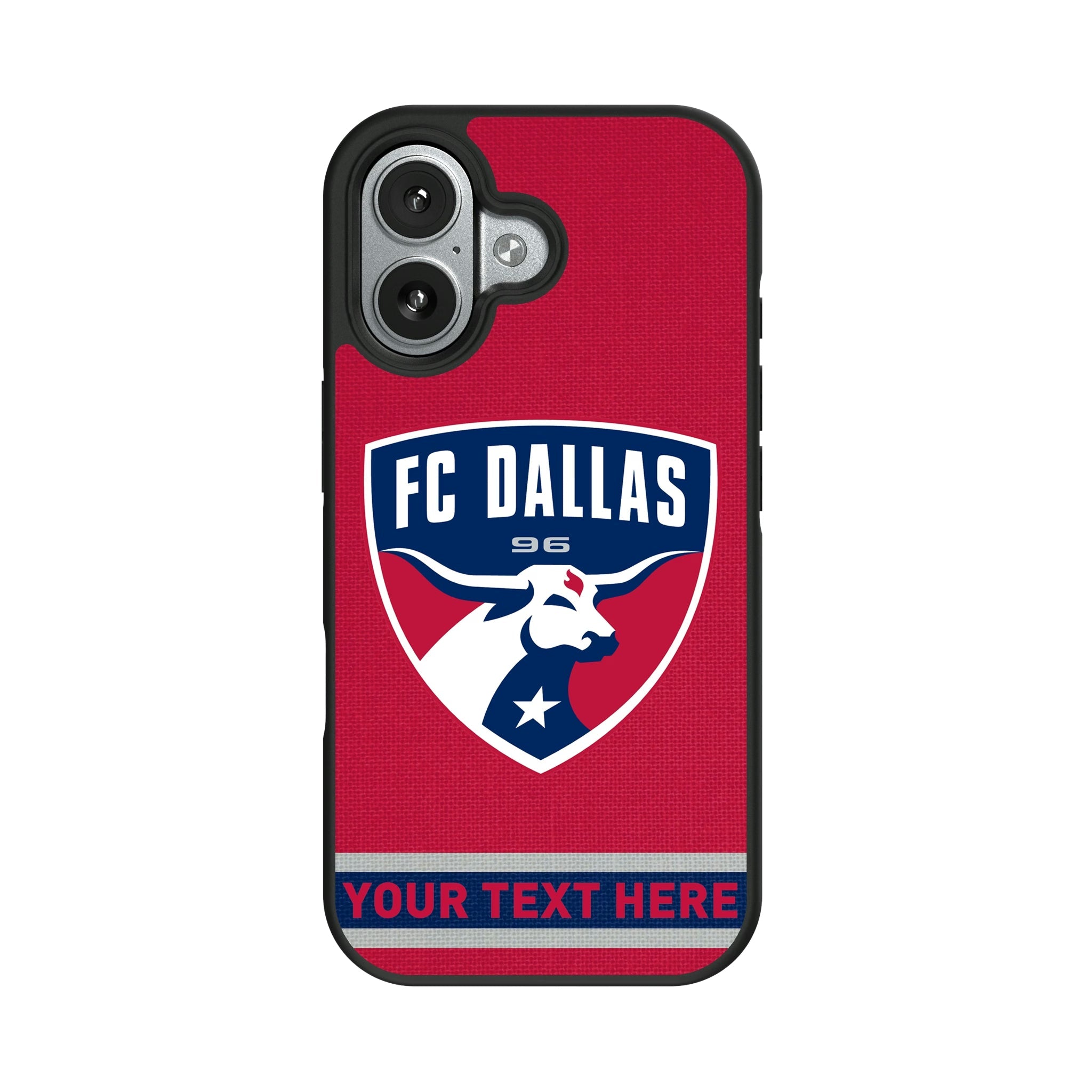 FC Dallas Personalized Stripe Bump Phone Case for Apple iPhone 9