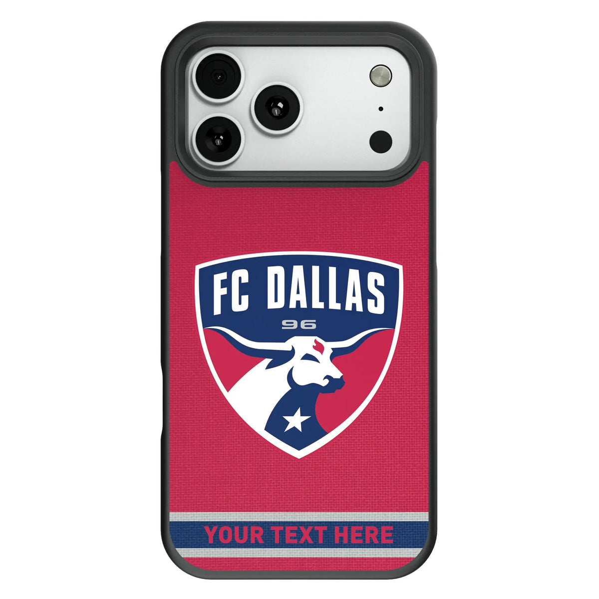 FC Dallas Personalized Stripe Bump Phone Case for Apple iPhone 13