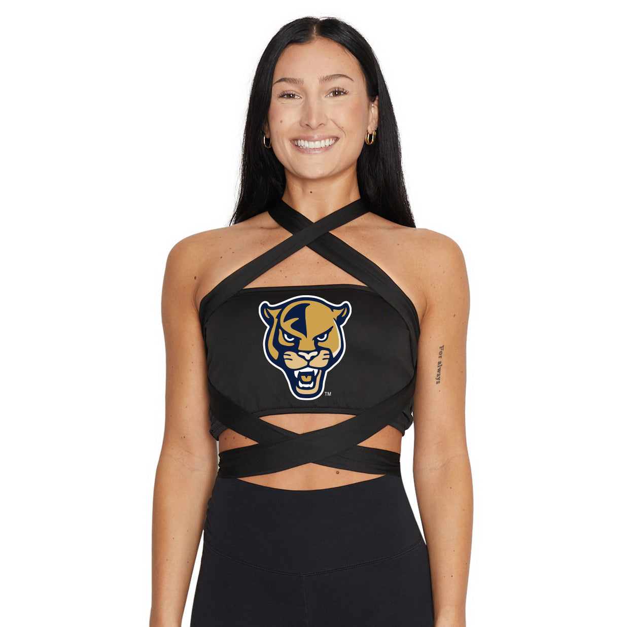 FIU Panthers Black Multi Way Bandeau Top | lojobands