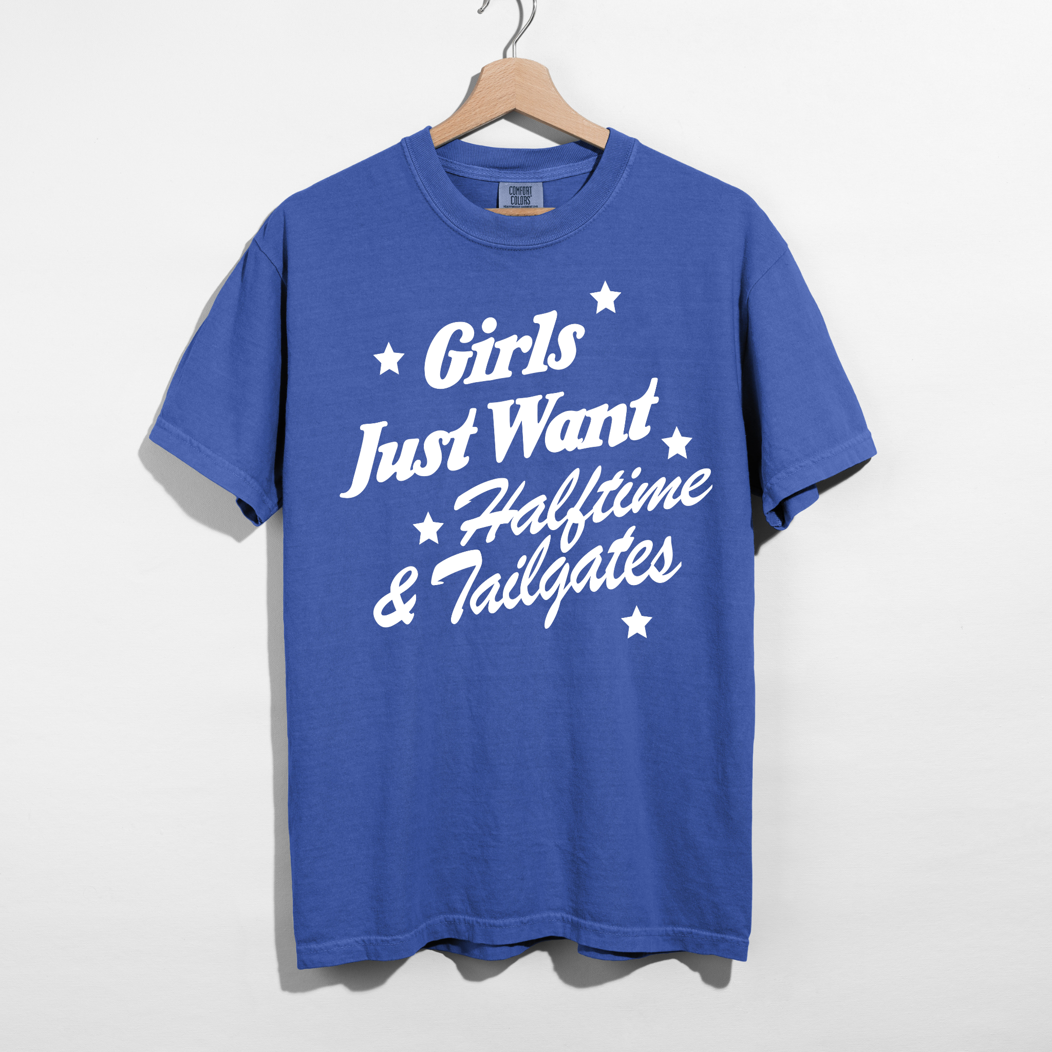 Girls Just Want Halftime & Tailgates Graphic Tee | Football Game Day Shirt 7