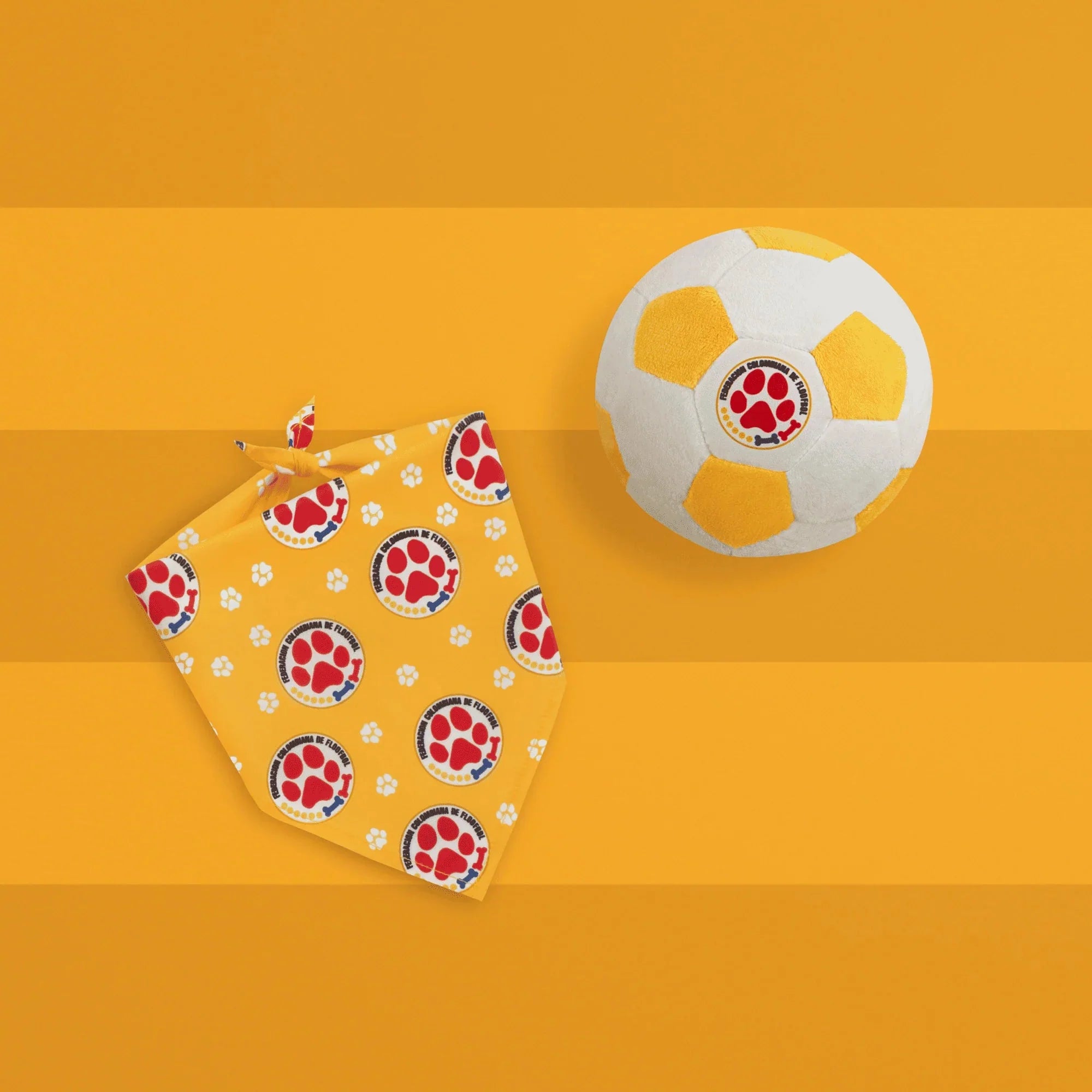 Floofball Colombia Plush Soccer Ball - Dog Toy 5