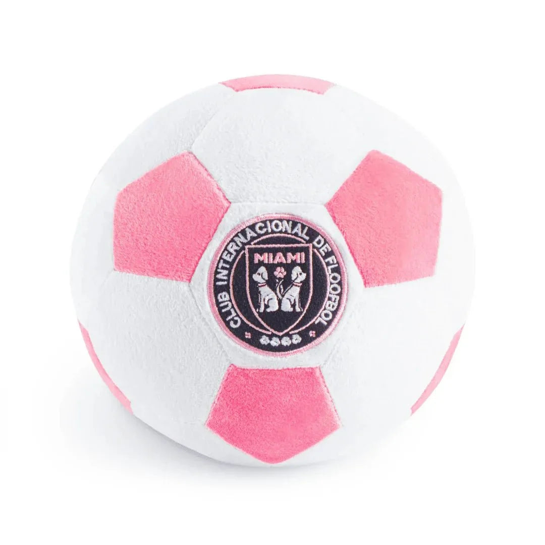 Floofball Miami Plush Large (7.5"x7.5") Soccer Ball - Dog Toy 1