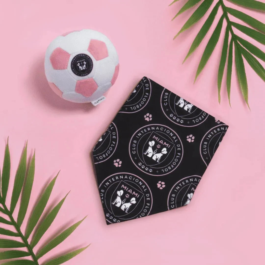 Floofball Miami Plush Large (7.5"x7.5") Soccer Ball - Dog Toy 5