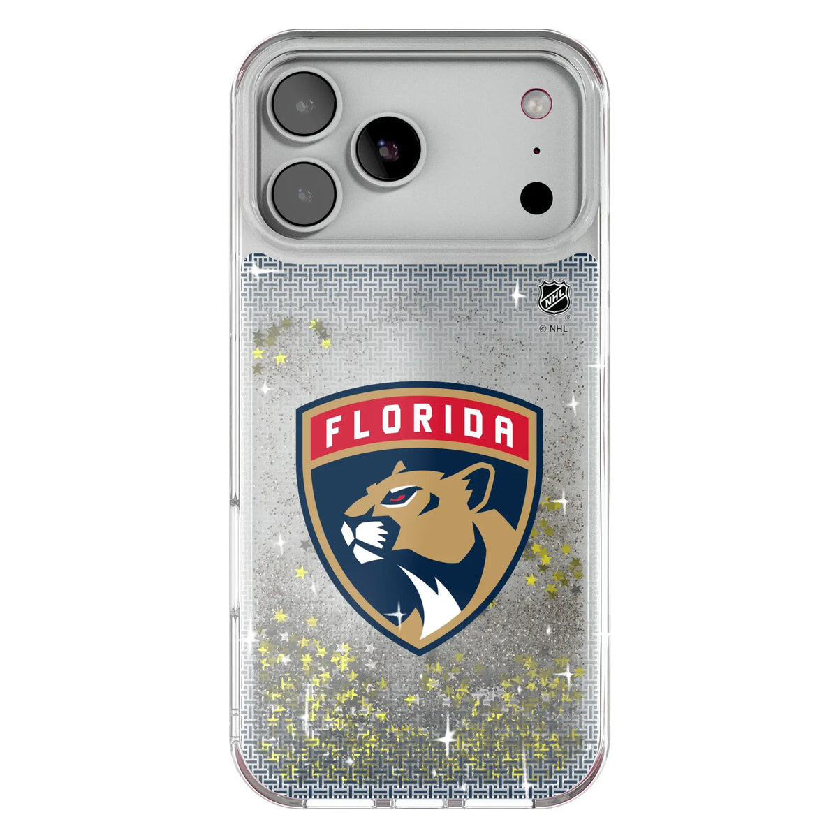 Florida Panthers Linen Glitter Phone Case 19