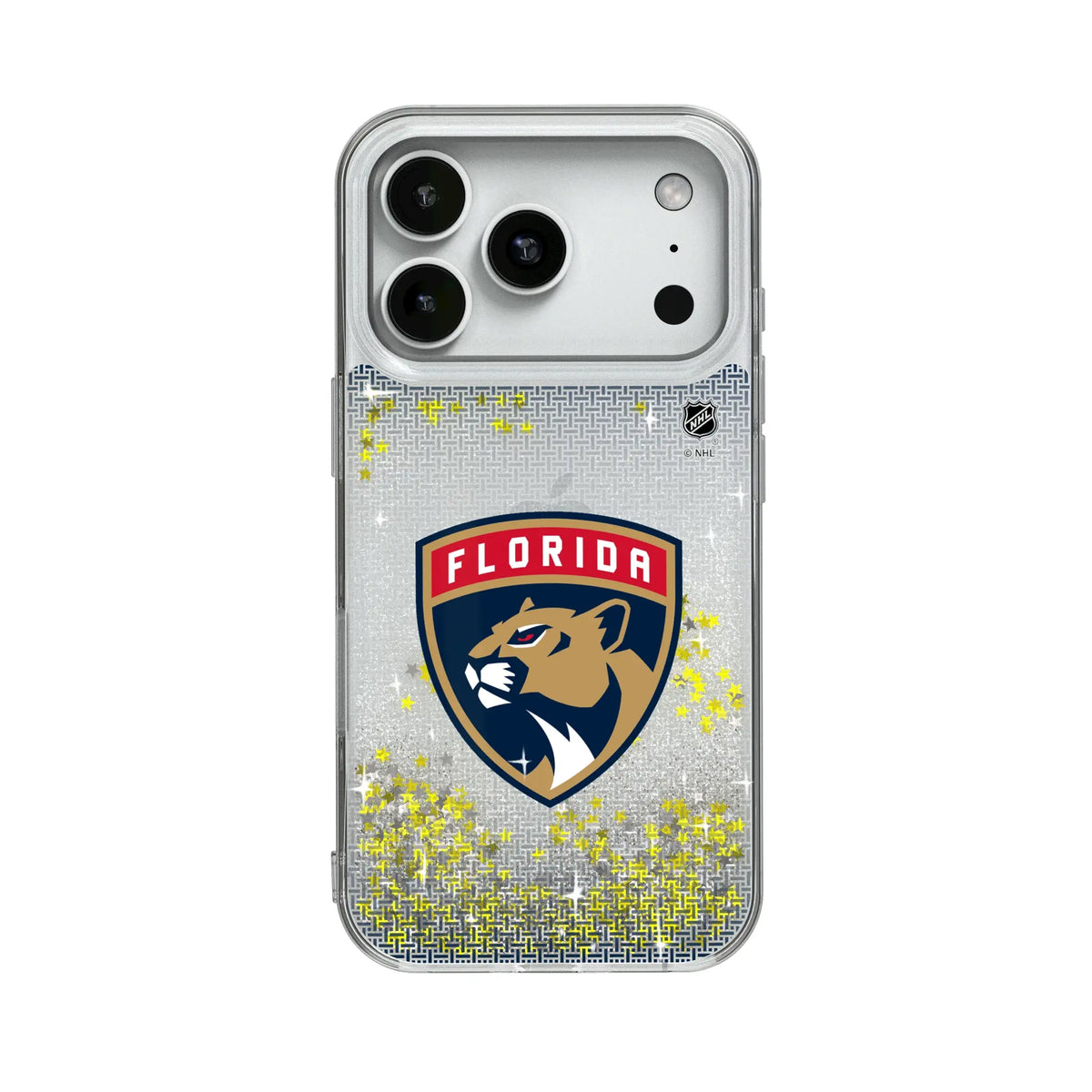 Florida Panthers Linen Glitter Phone Case 18
