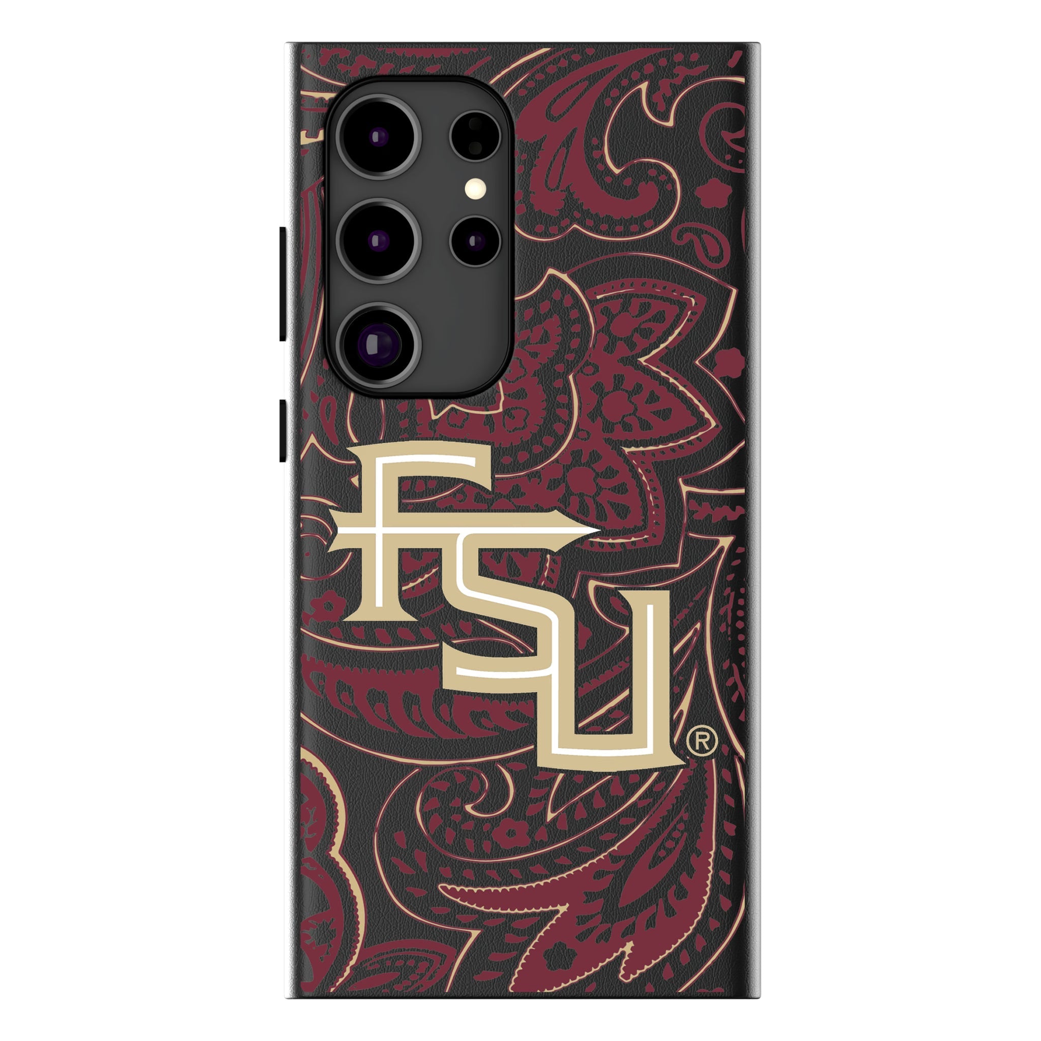 Florida State University Seminoles Athletic Wordmark Paisley MagSafe Compatible Phone Case for Samsung Galaxy 17