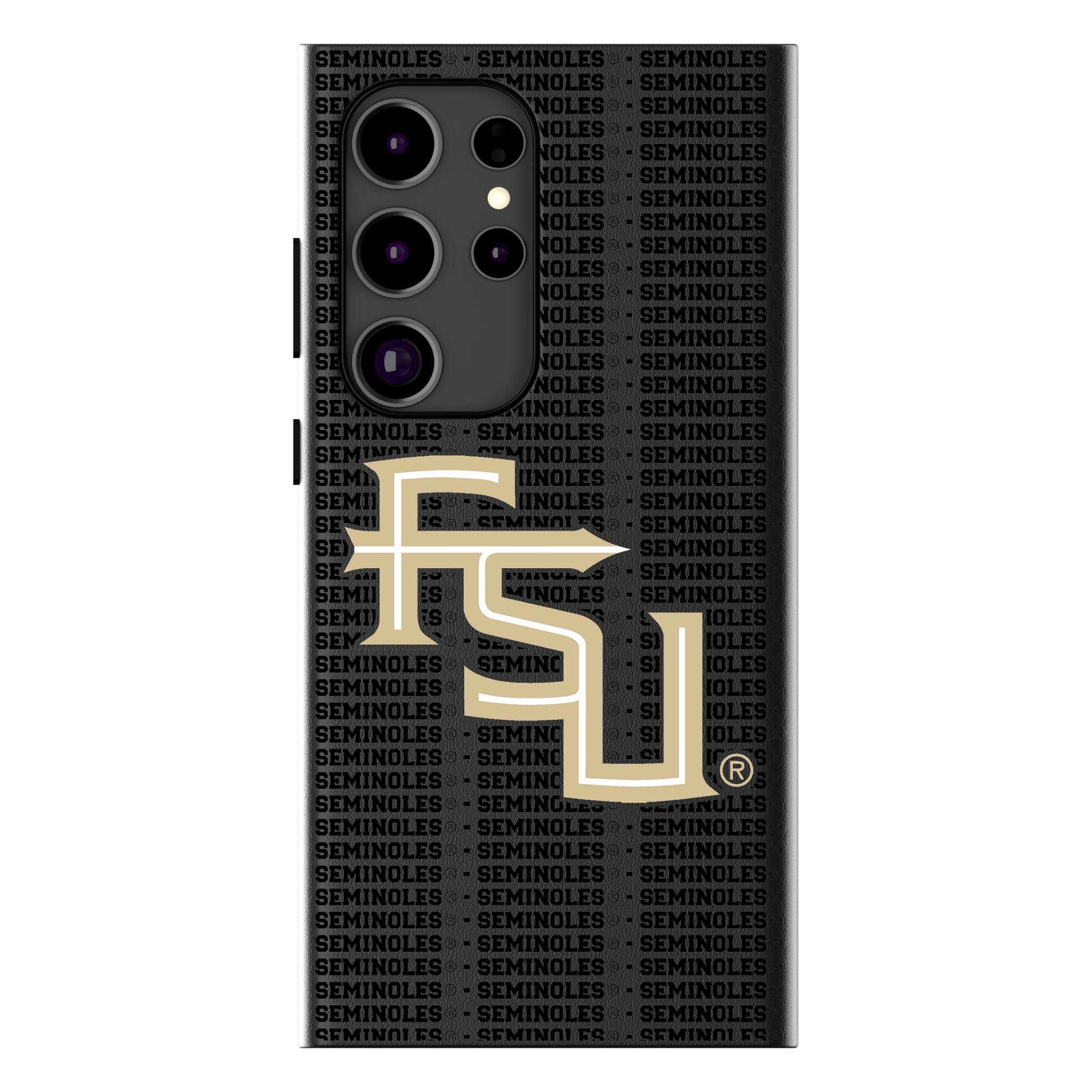Florida State University Seminoles Athletic Wordmark Text Backdrop MagSafe Compatible Phone Case for Samsung Galaxy 15