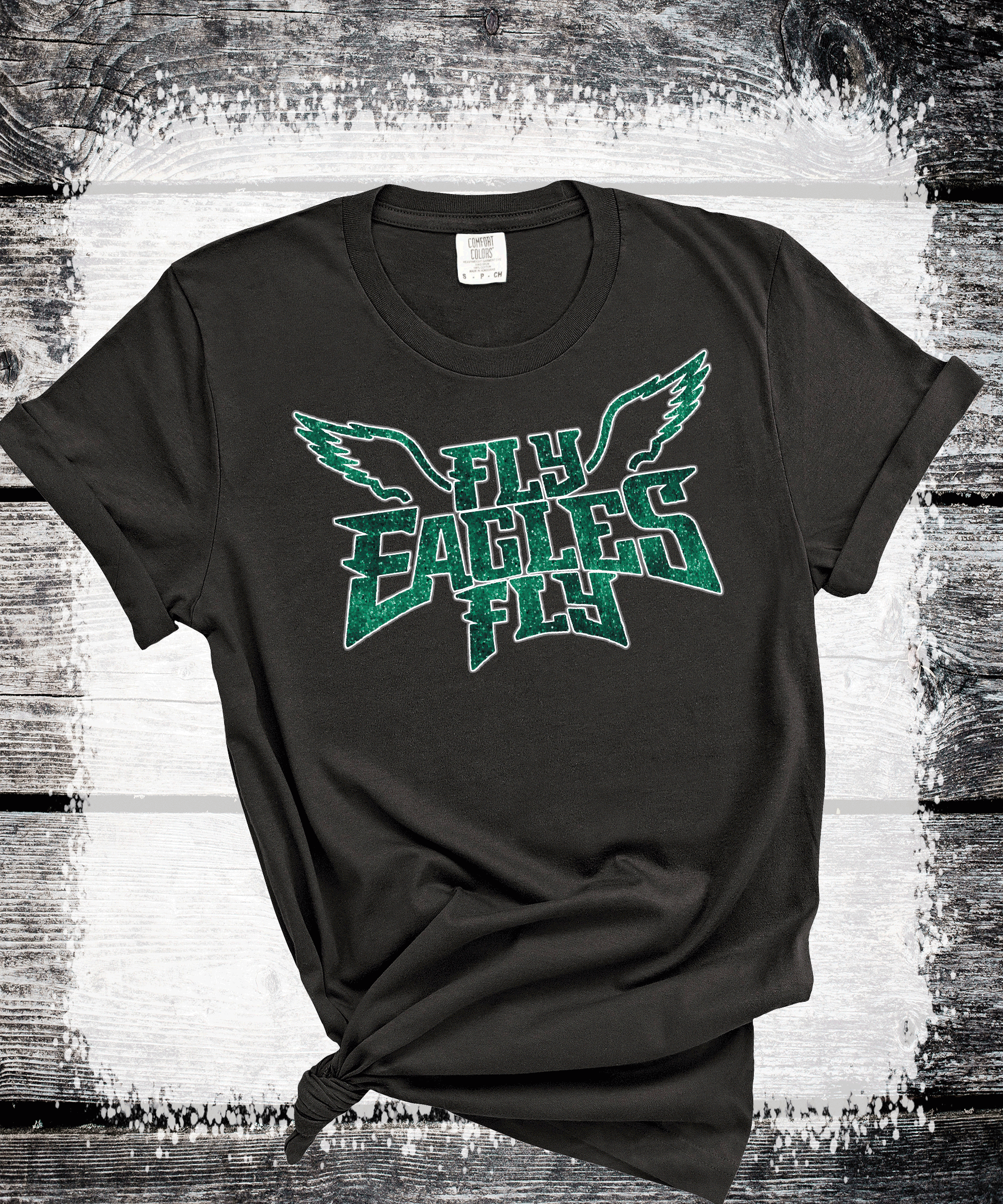 EAGLES Fly Birds Fly Faux Glitter Bling Philadelphia Football Sweatshirt, Philly T-shirt, Trending Eagles Fan Shirts, Football Crewneck, Eagles Hoodie, Superbowl GIfts 4