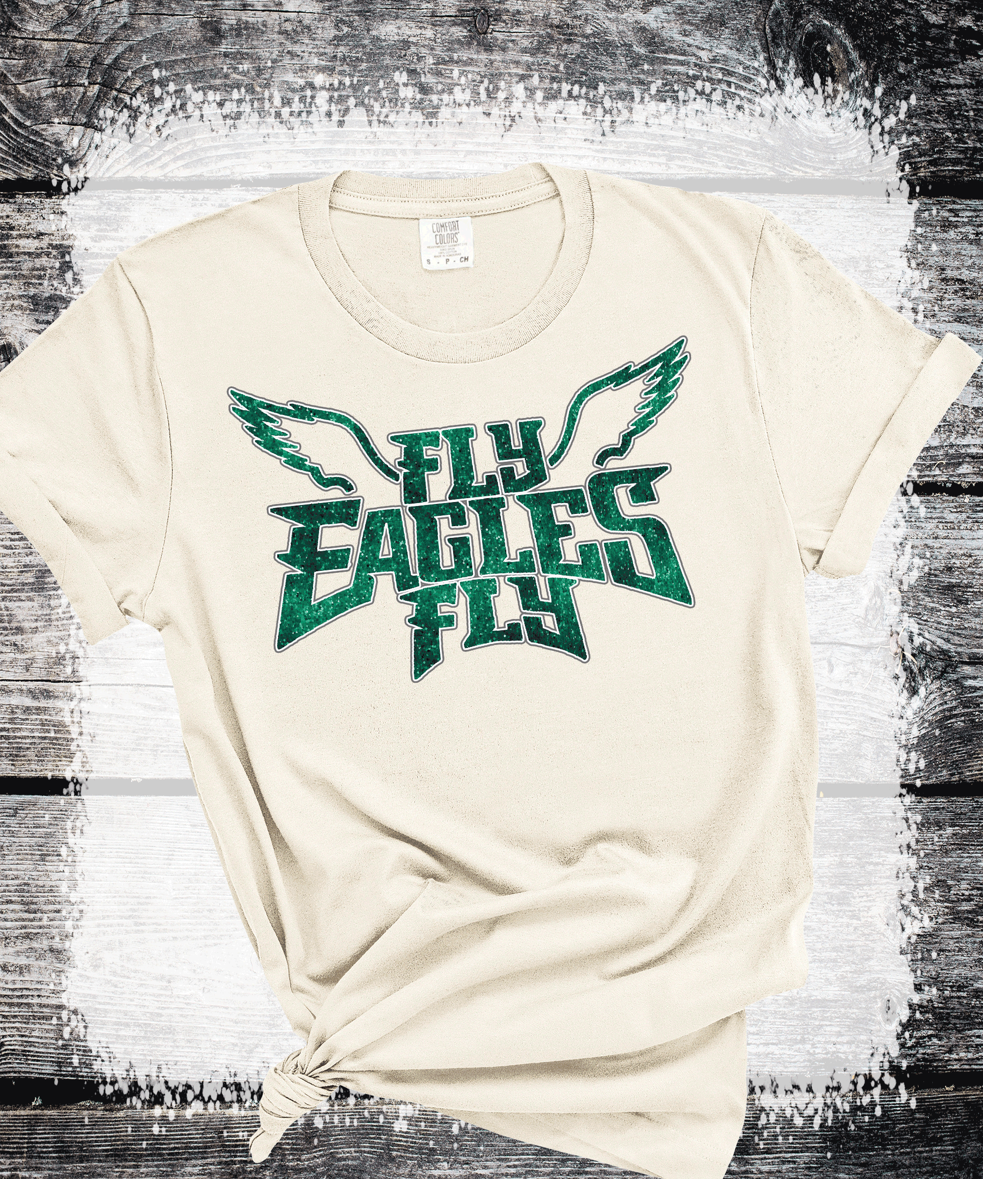 EAGLES Fly Birds Fly Faux Glitter Bling Philadelphia Football Sweatshirt, Philly T-shirt, Trending Eagles Fan Shirts, Football Crewneck, Eagles Hoodie, Superbowl GIfts 5