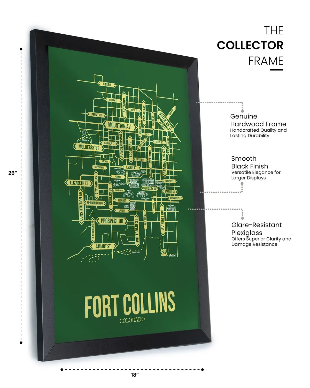Fort Collins, Colorado street map 12
