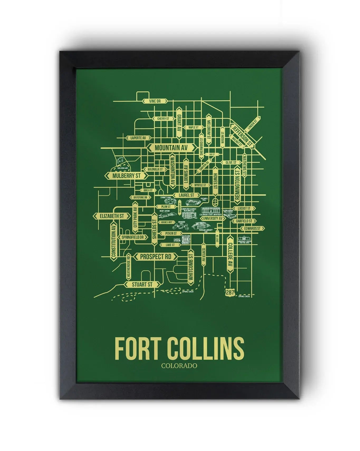 Fort Collins, Colorado street map 10