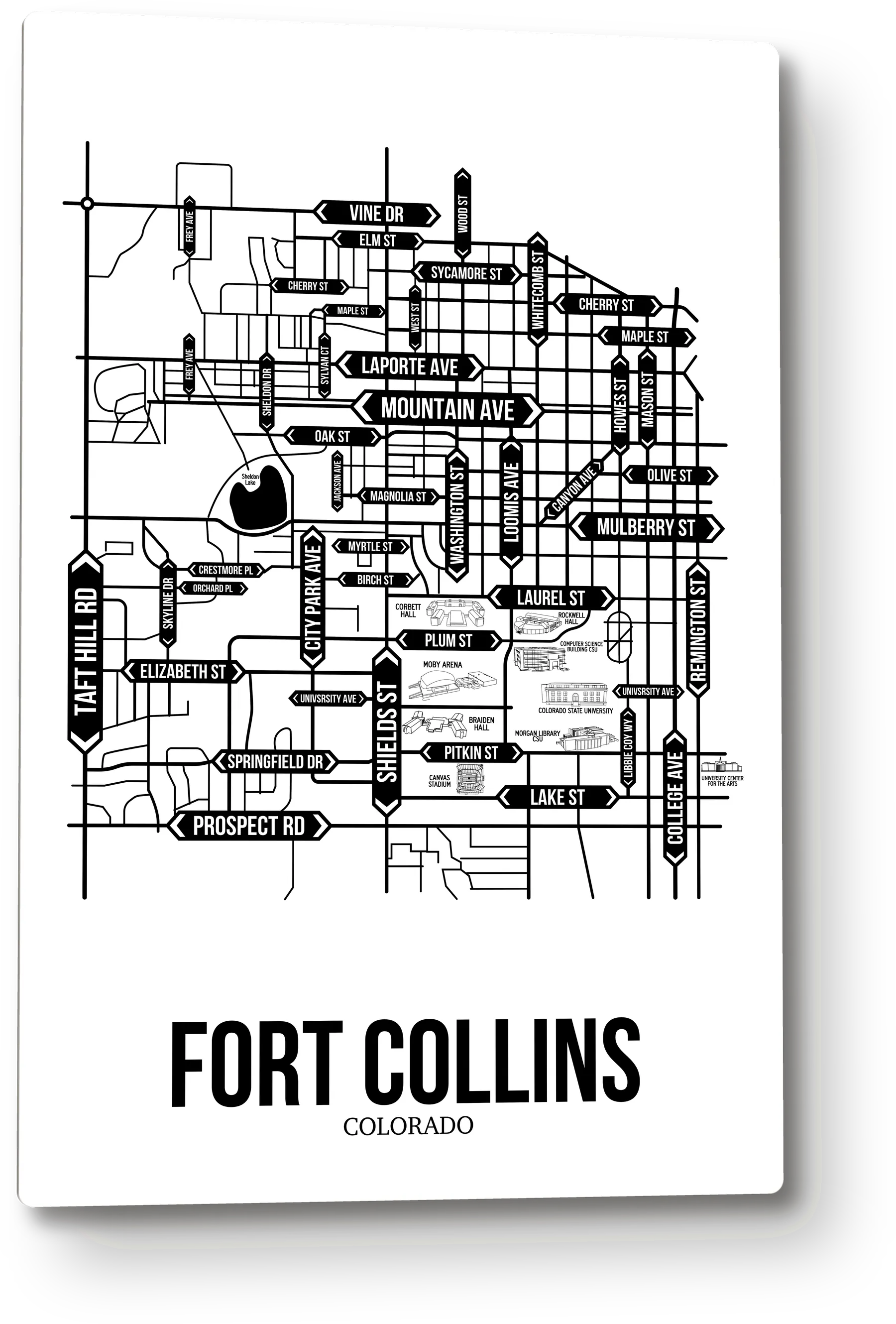 Fort Collins, Colorado street map 8