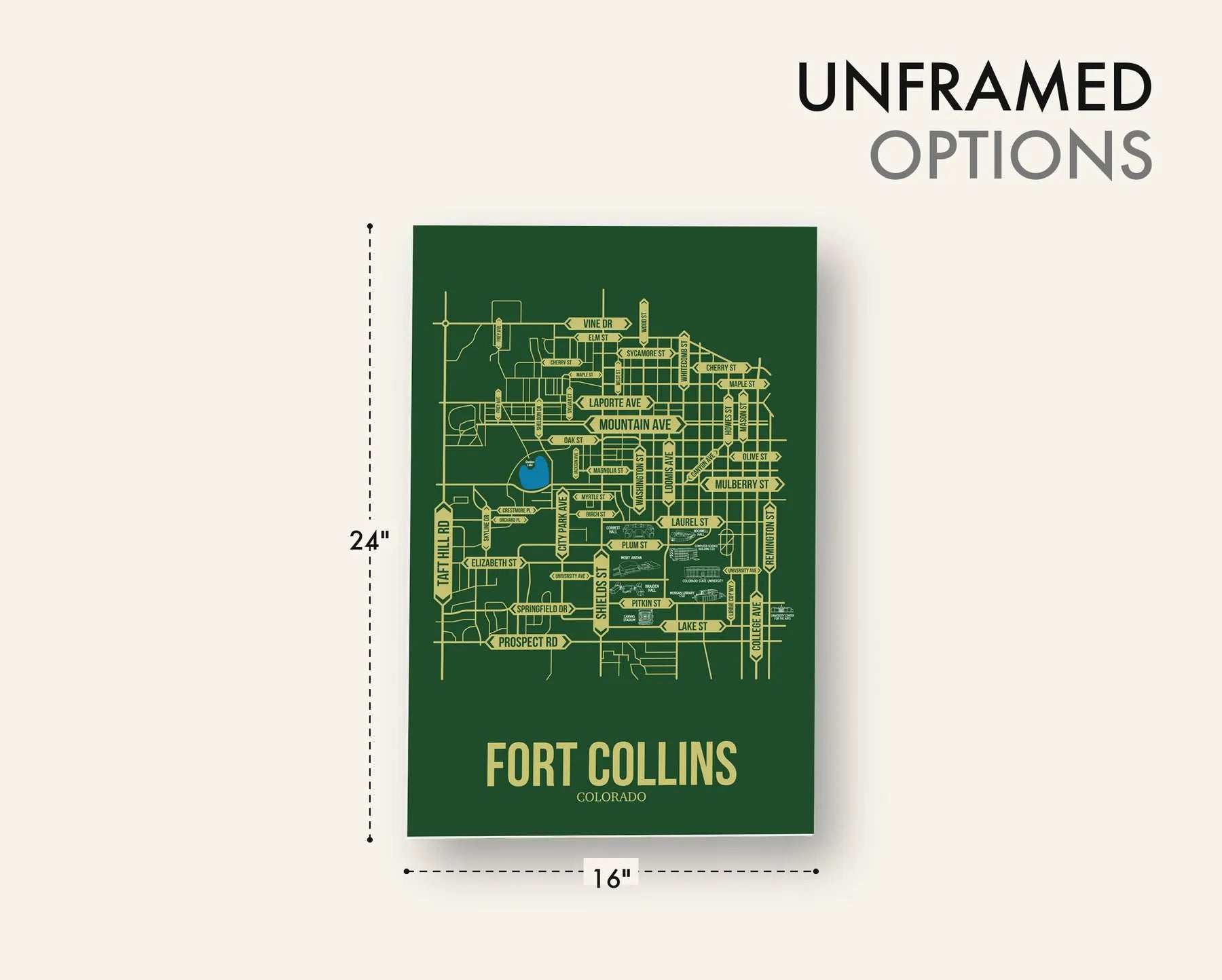 Fort Collins, Colorado street map 18
