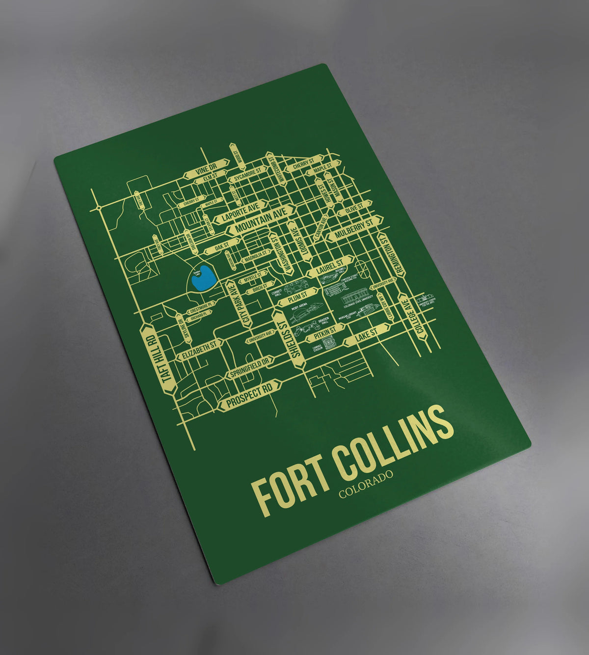 Fort Collins, Colorado street map 2
