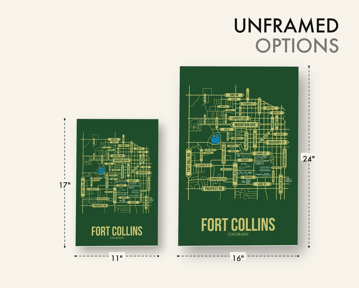 Fort Collins, Colorado street map 16