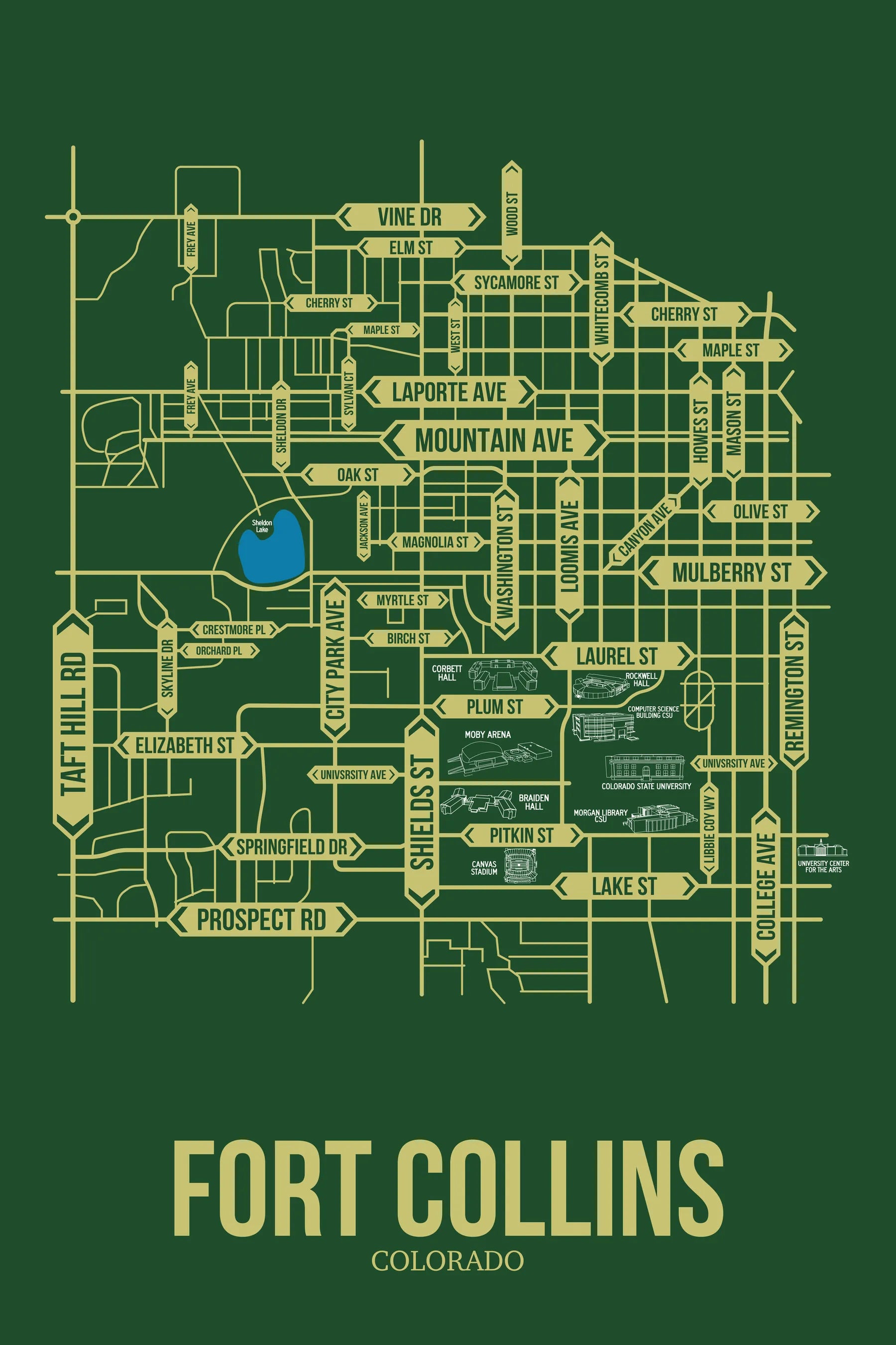 Fort Collins, Colorado street map 7