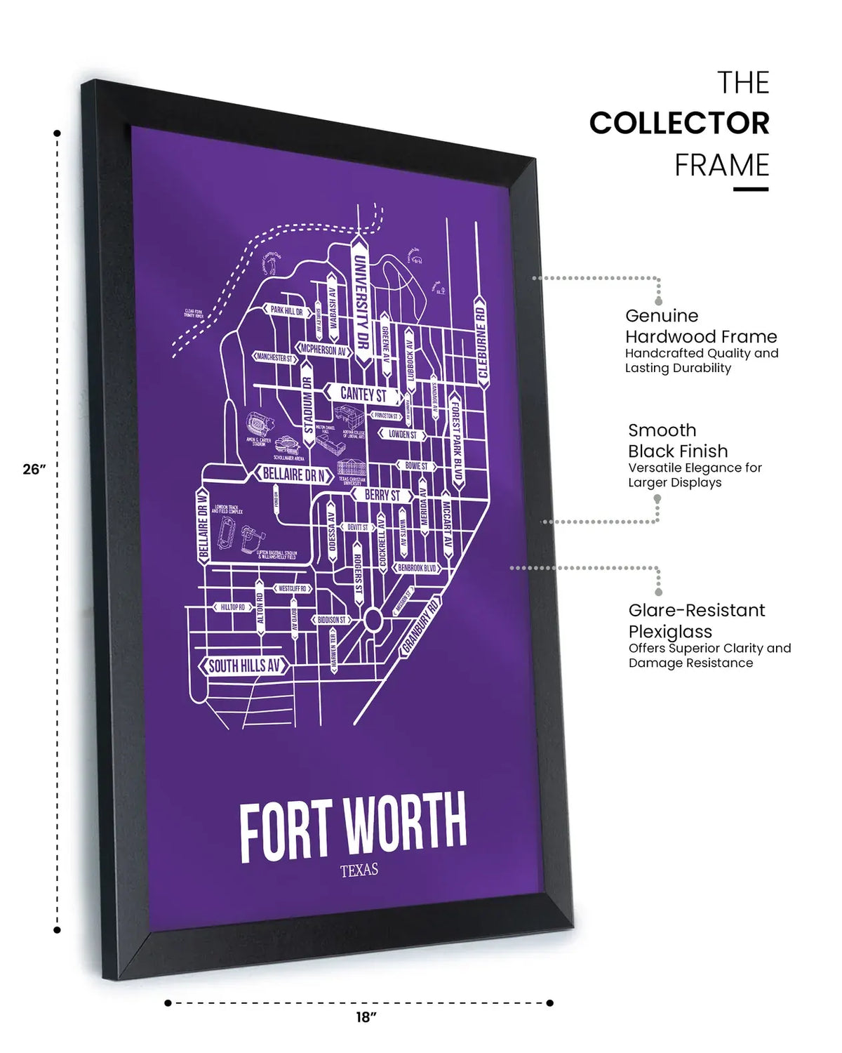 Fort Worth, Texas street map 12