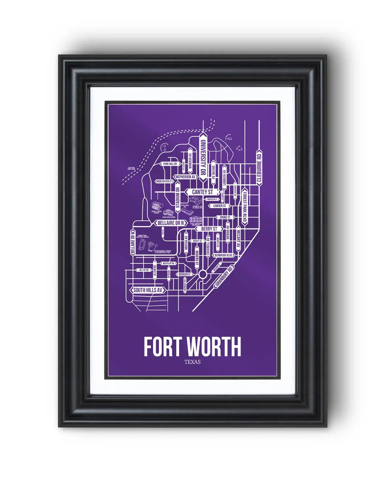 Fort Worth, Texas street map 13