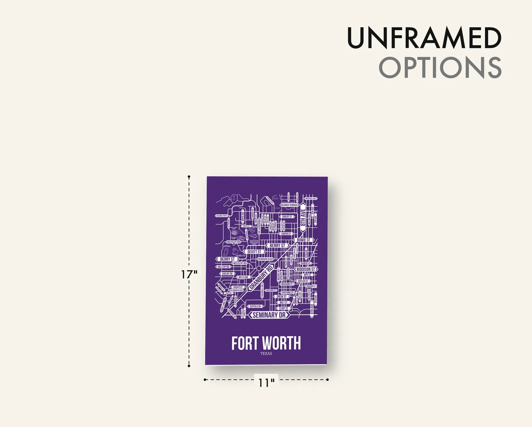 Fort Worth, Texas street map 17